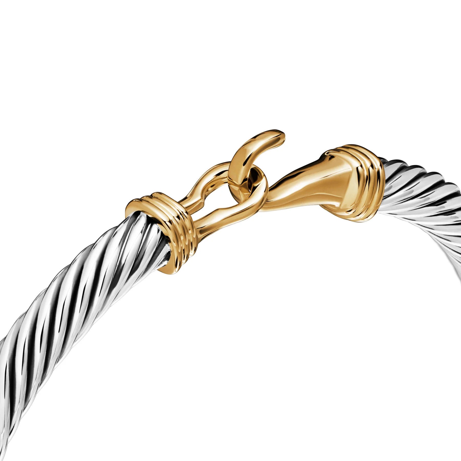 David Yurman The Cable Collection® Bracelet in Silver and 14-Karat Yellow Gold - Image 4