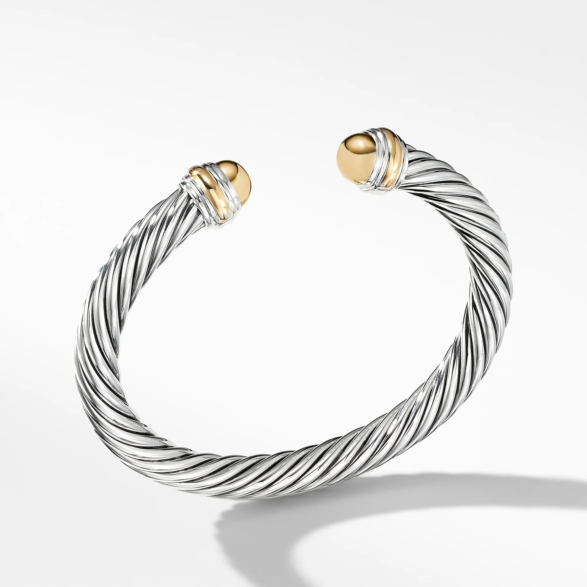 David Yurman The Cable Collection® Bracelet in Silver and 14-Karat Yellow Gold