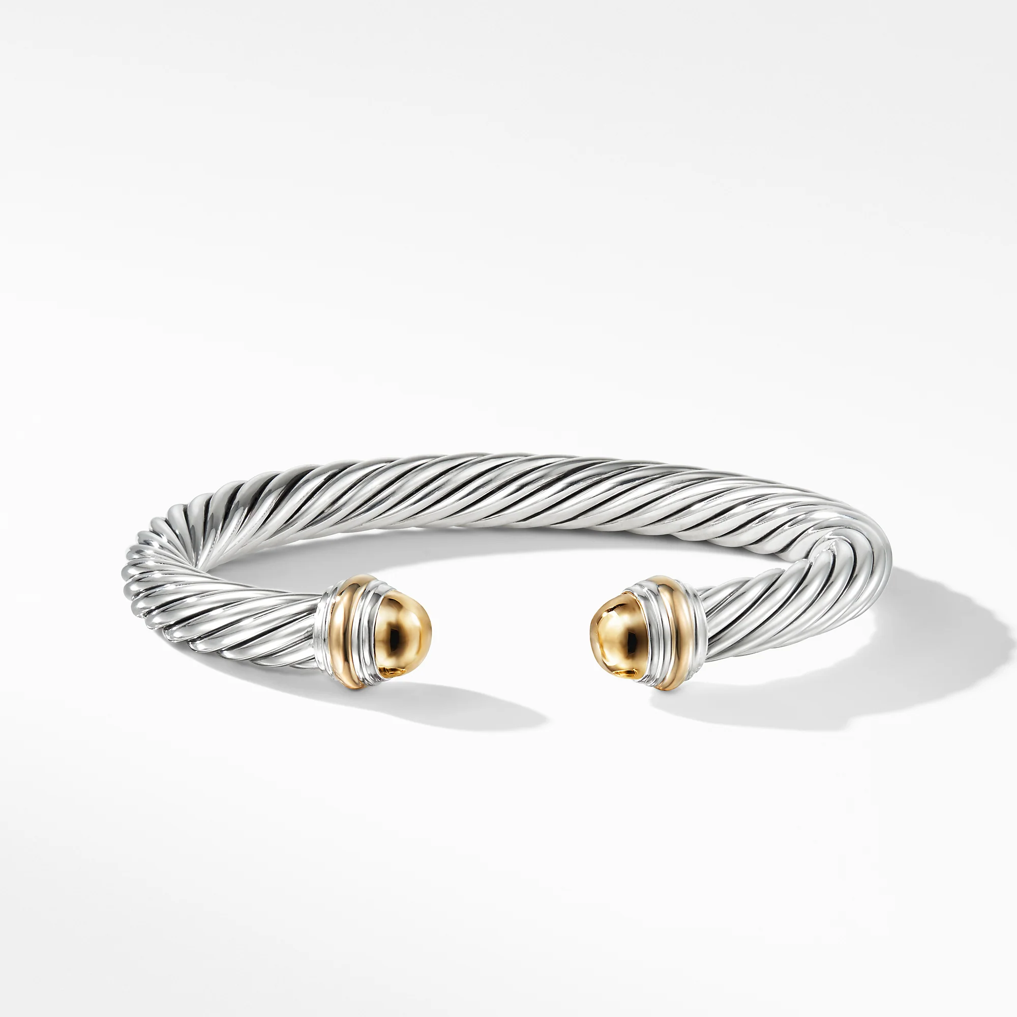 David Yurman The Cable Collection® Bracelet in Silver and 14-Karat Yellow Gold - Image 2