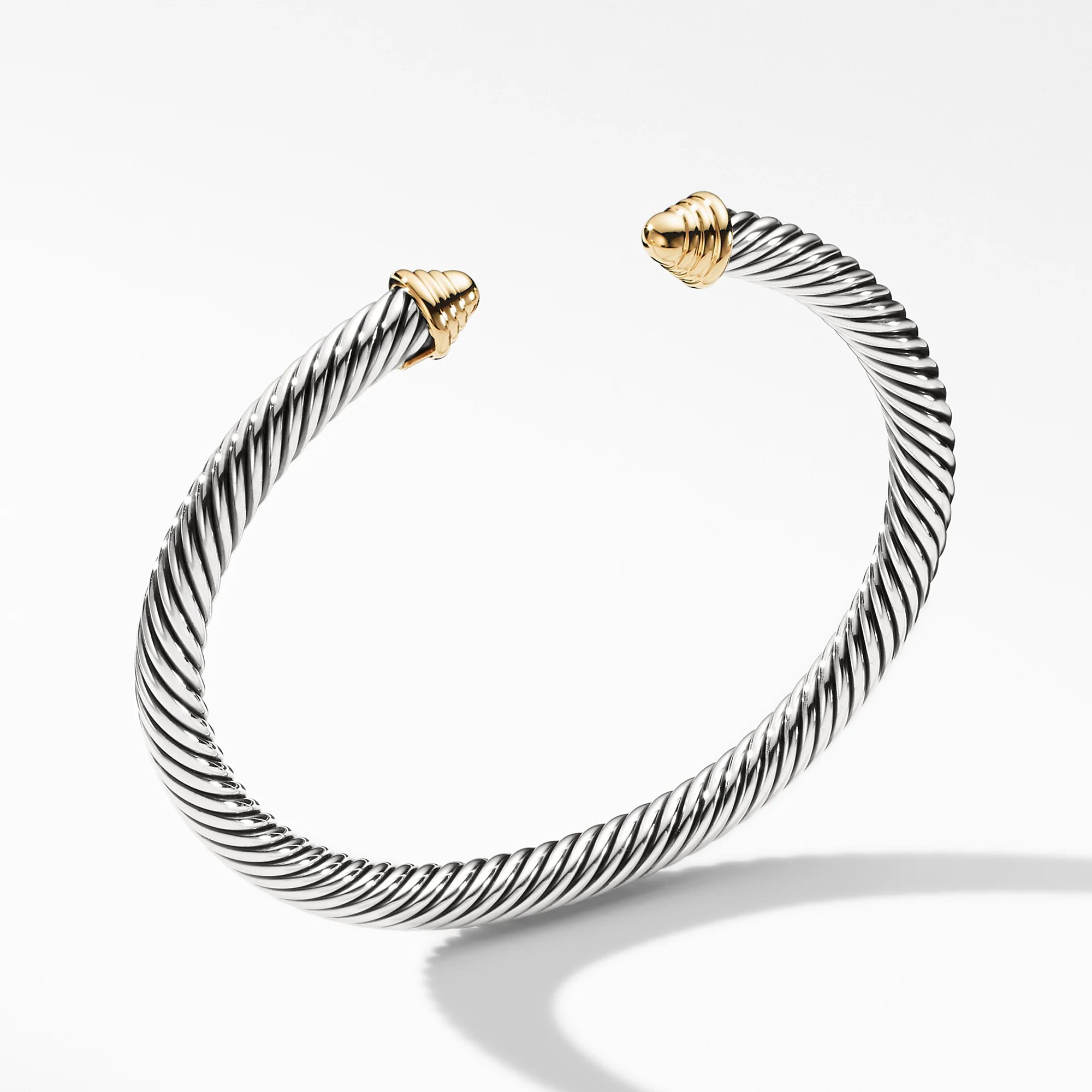 David Yurman The Cable Collection® Bracelet in Silver and 14-Karat Yellow Gold