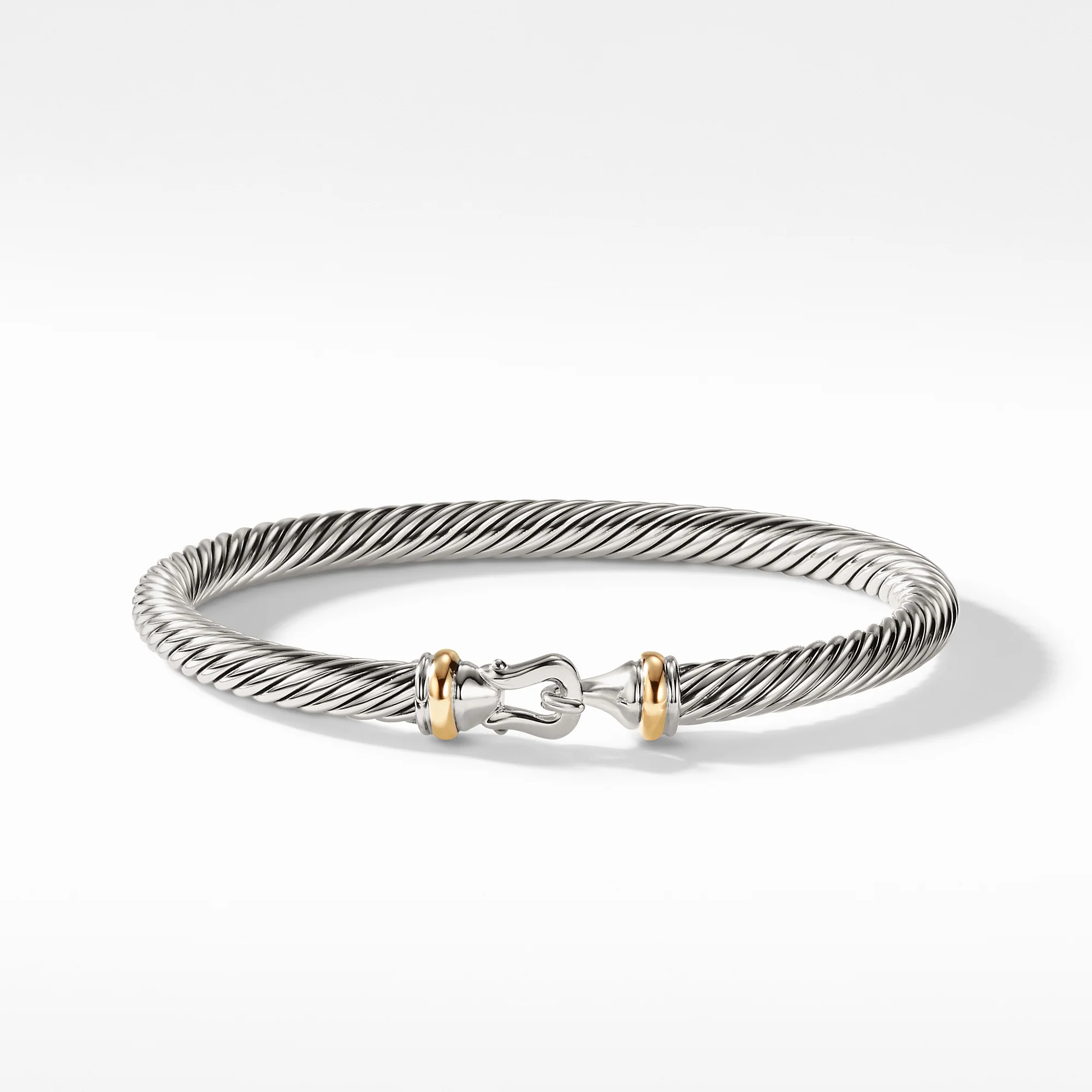 David Yurman The Cable Collection® Bracelet in Silver and 18-Karat Yellow Gold - Image 2
