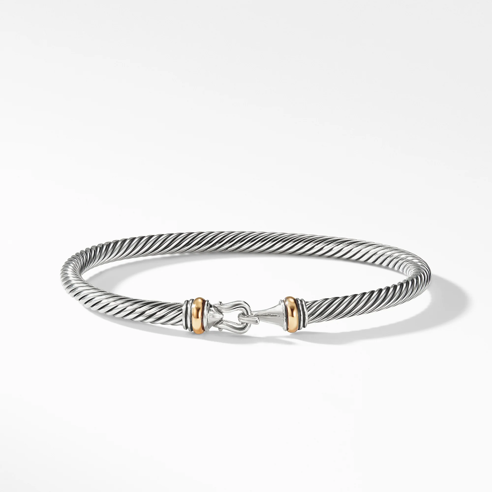 David Yurman The Cable Collection® Bracelet in Silver and 18-Karat Yellow Gold - Image 2