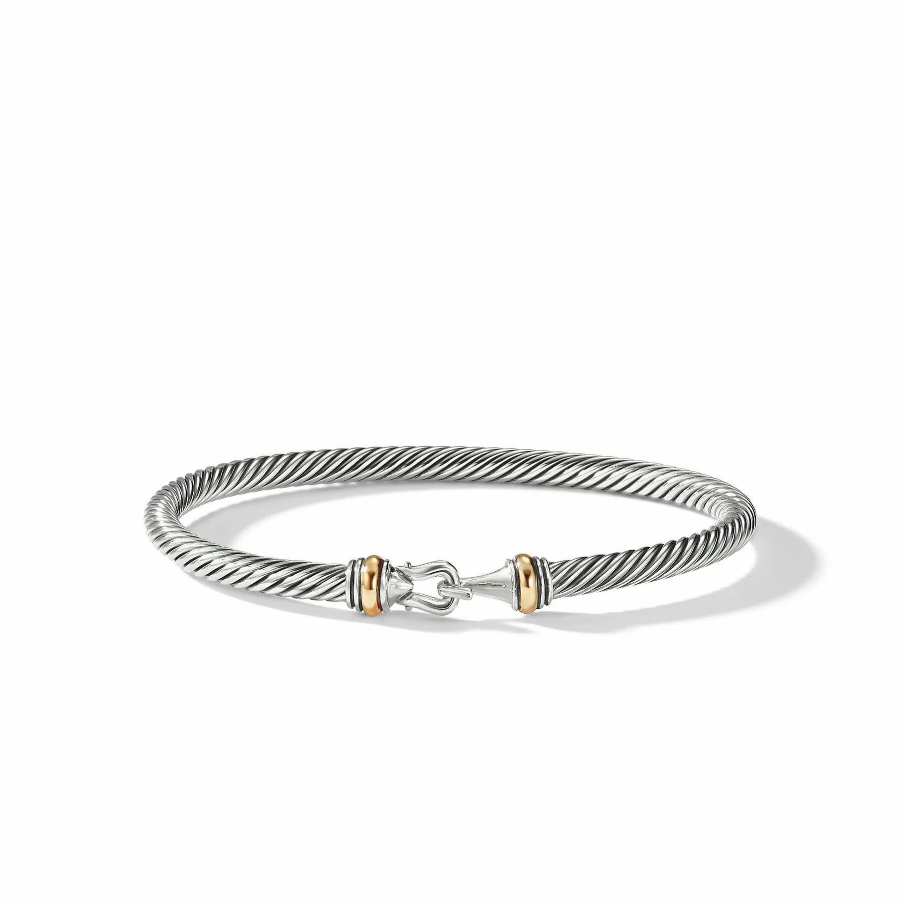 David Yurman The Cable Collection® Bracelet in Silver and 18-Karat Yellow Gold - Image 4