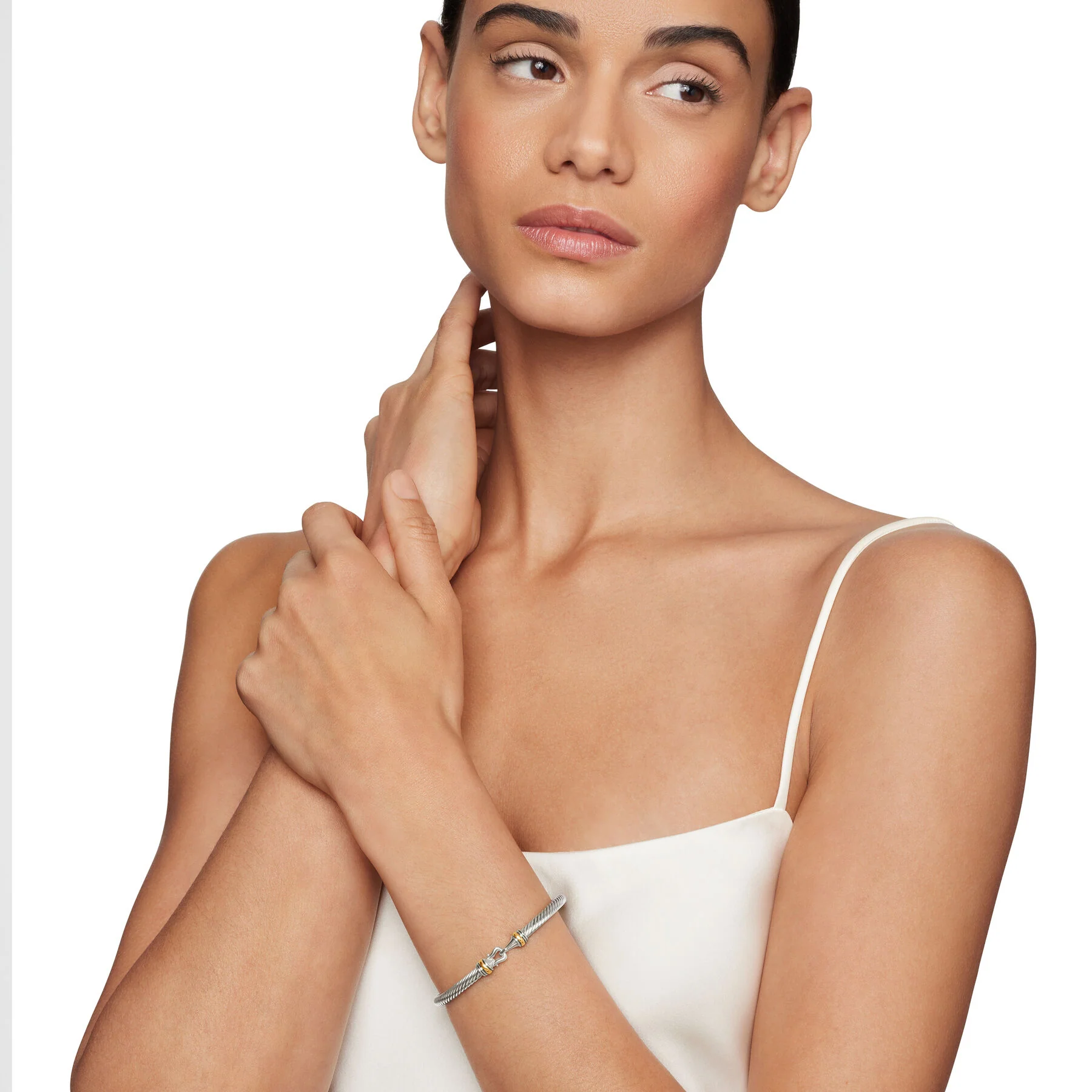 David Yurman The Cable Collection® Bracelet in Silver and 18-Karat Yellow Gold - Image 5