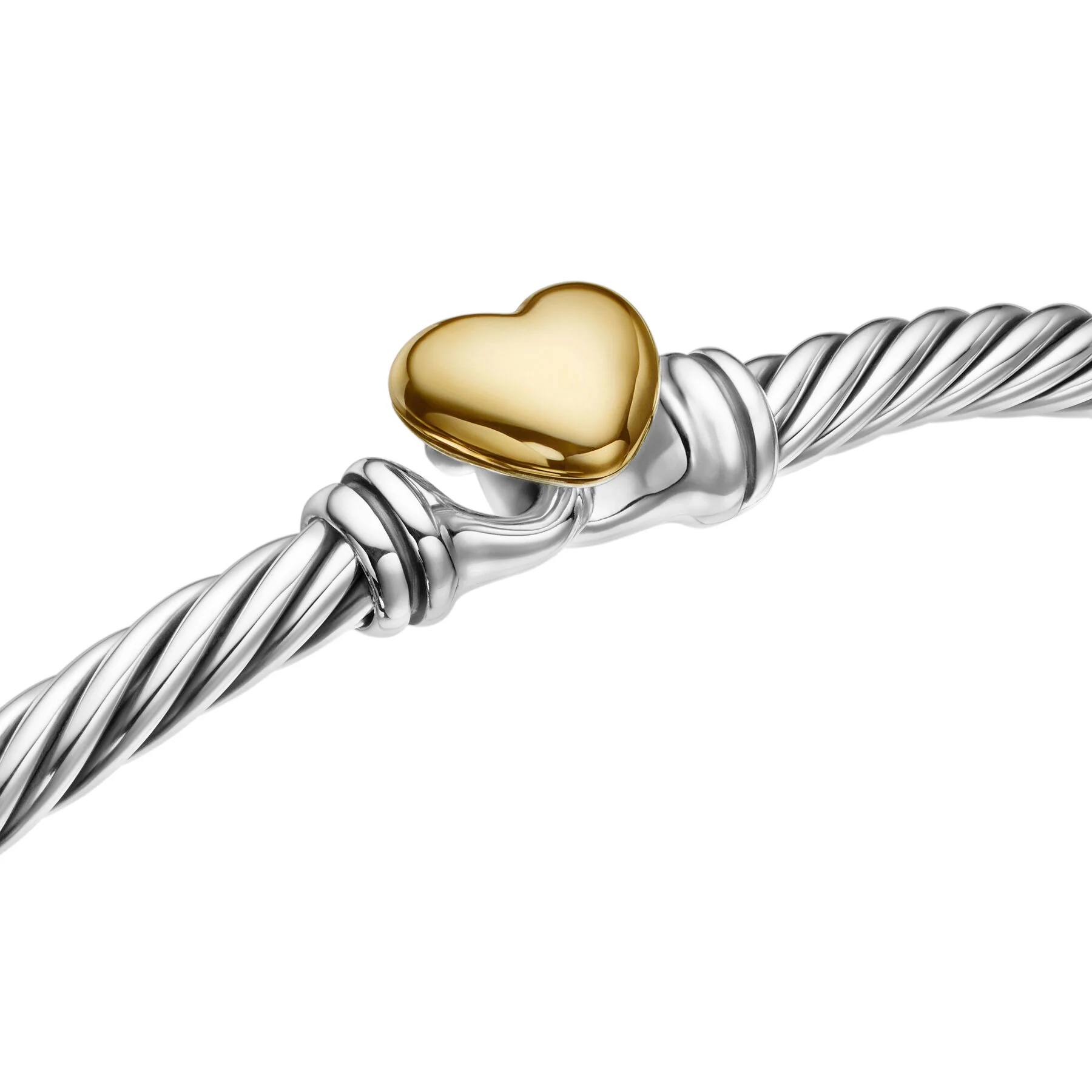 David Yurman The Cable Collection® Bracelet in Silver and 18-Karat Yellow Gold - Image 4