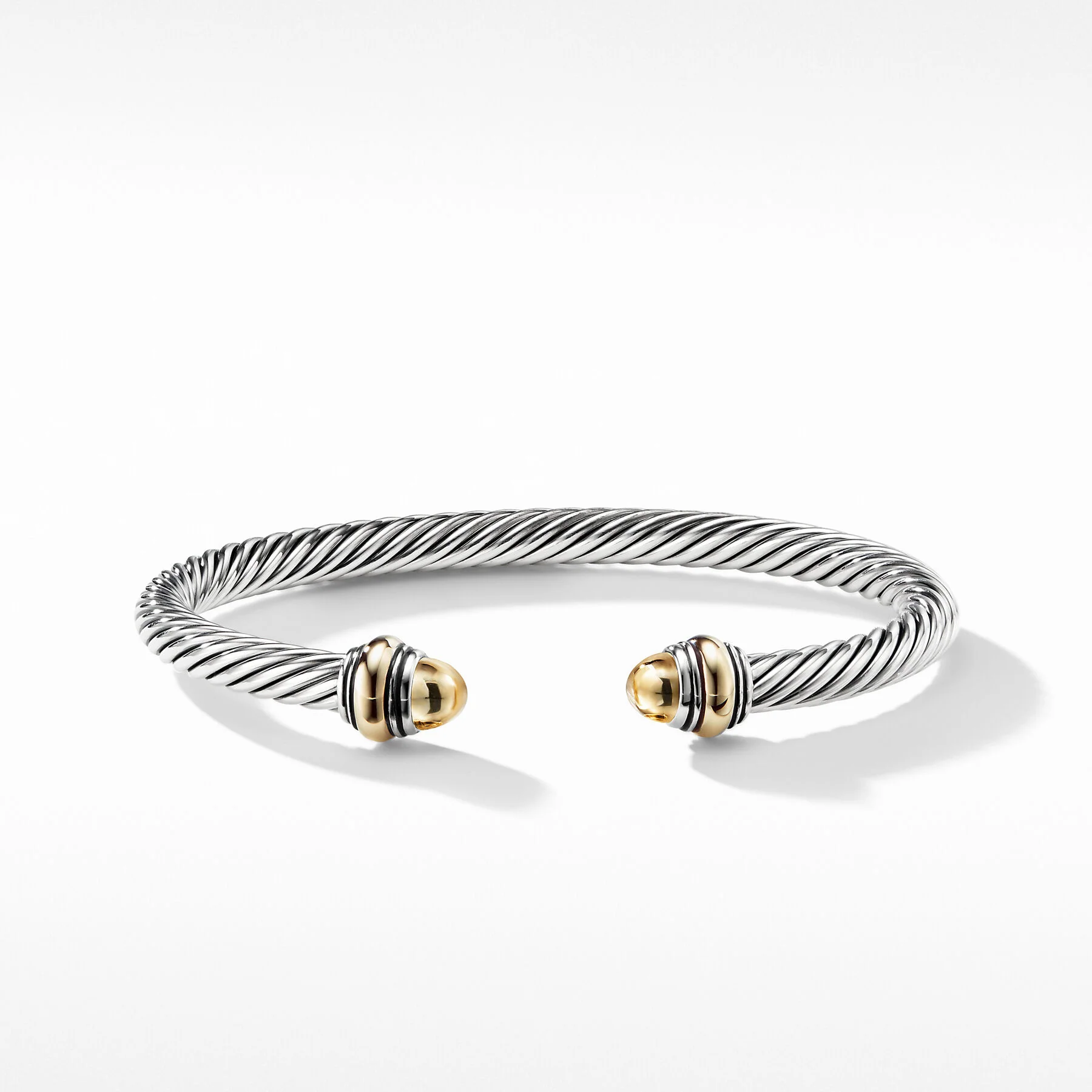 David Yurman The Cable Collection® Bracelet in Silver and 14-Karat Yellow Gold - Image 4
