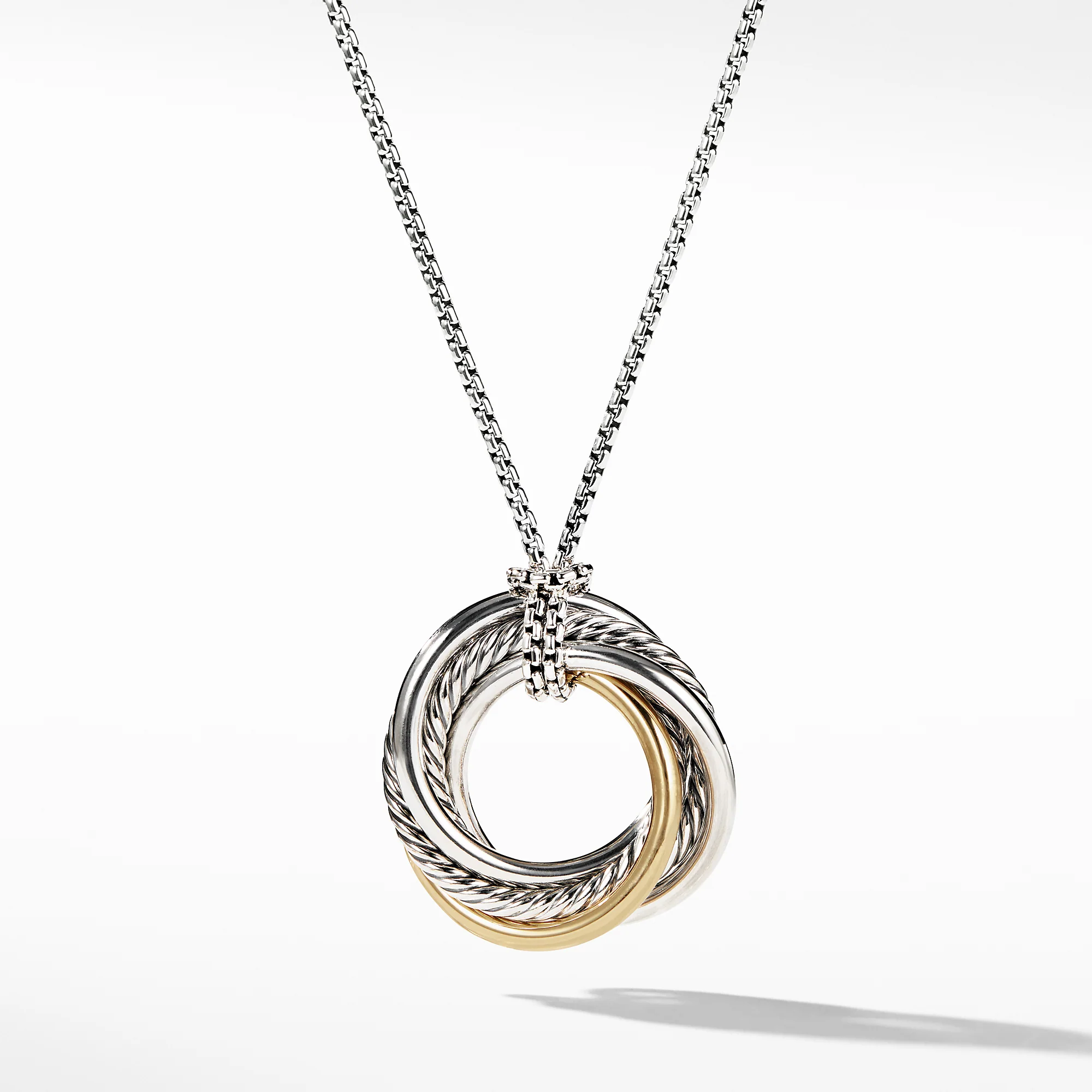 David Yurman The Crossover® Collection Necklaces & Pendant in Silver and 14-Karat Yellow Gold