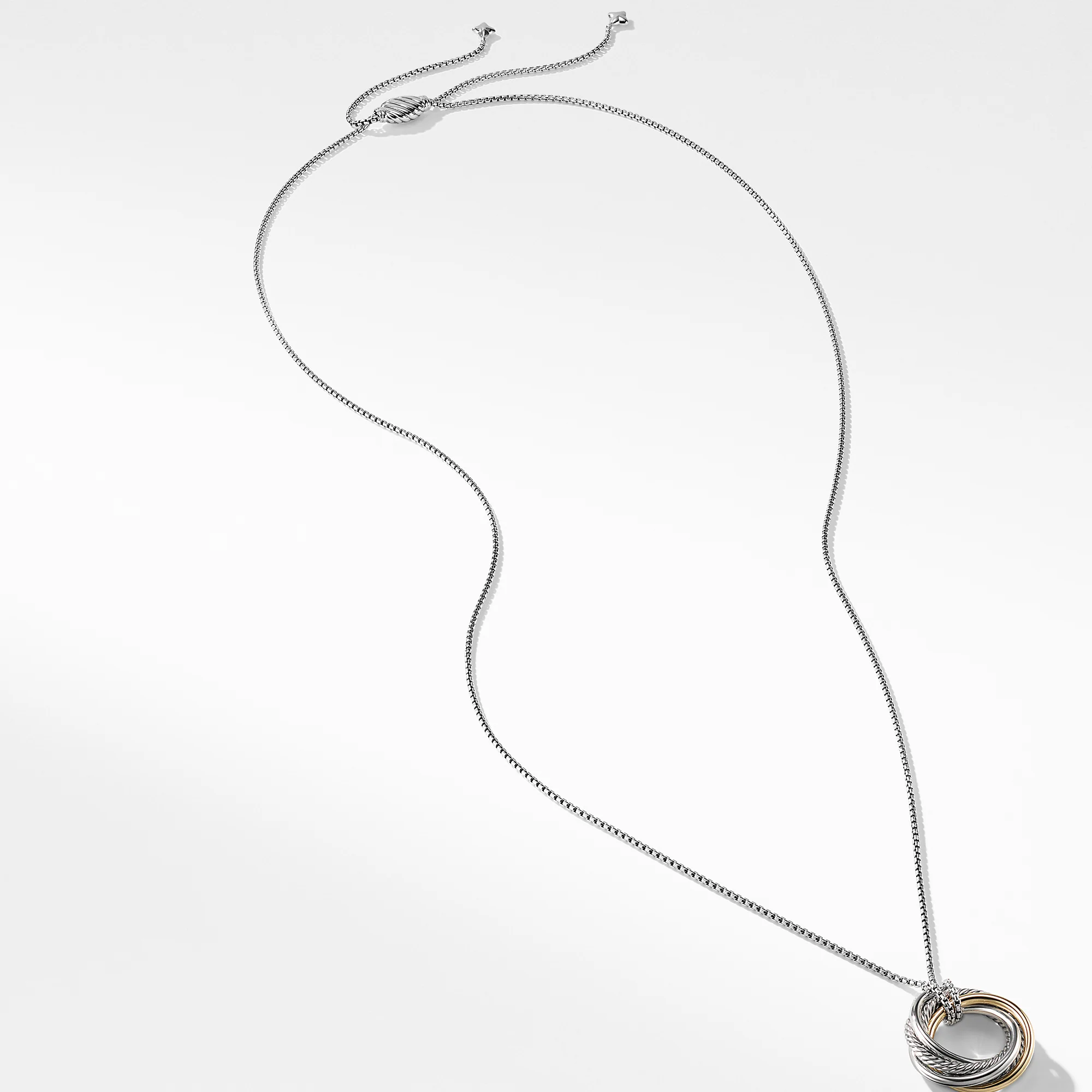 David Yurman The Crossover® Collection Necklaces & Pendant in Silver and 14-Karat Yellow Gold - Image 2