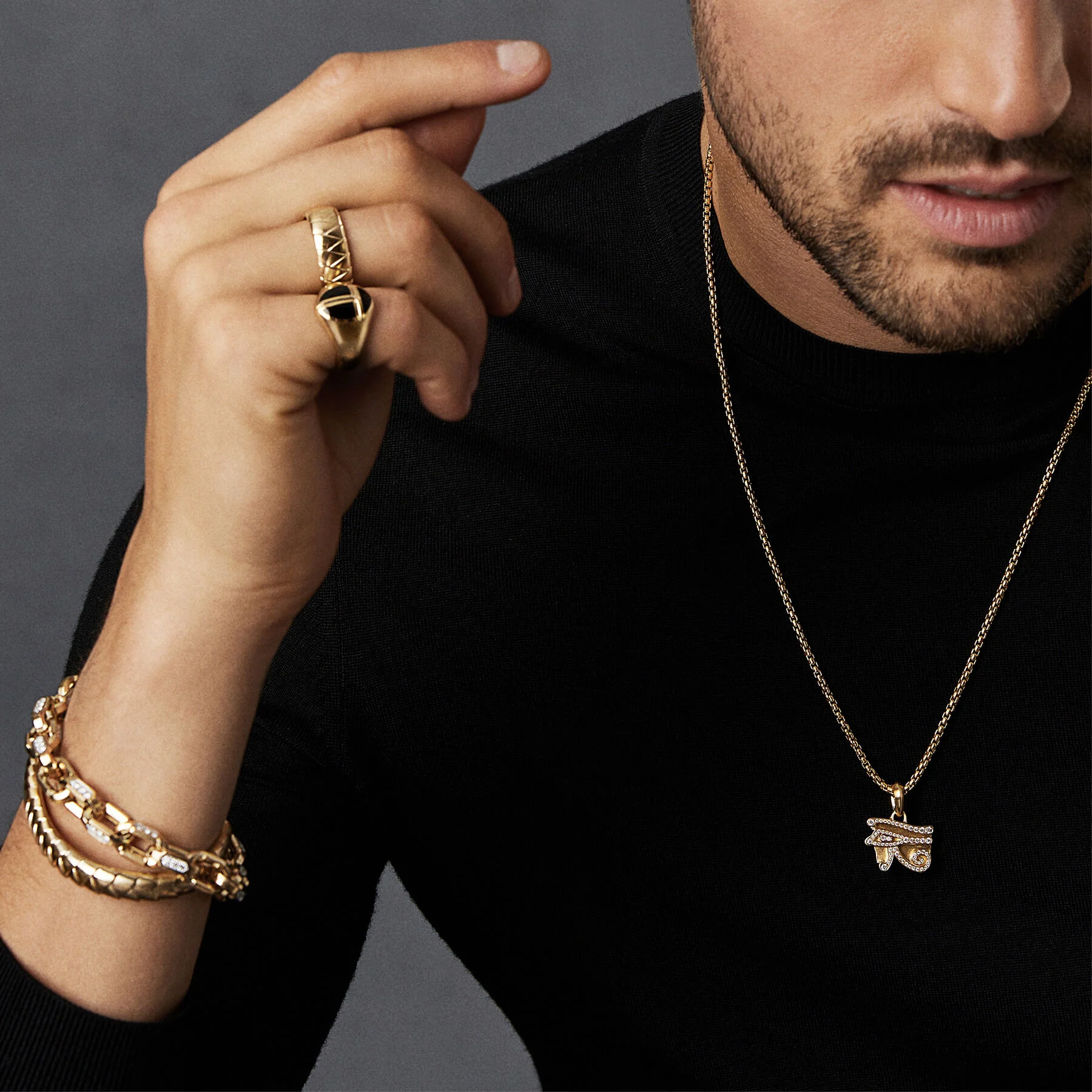 David Yurman The Chain Collection Necklaces & Pendant in 18-Karat Yellow Gold - Image 4