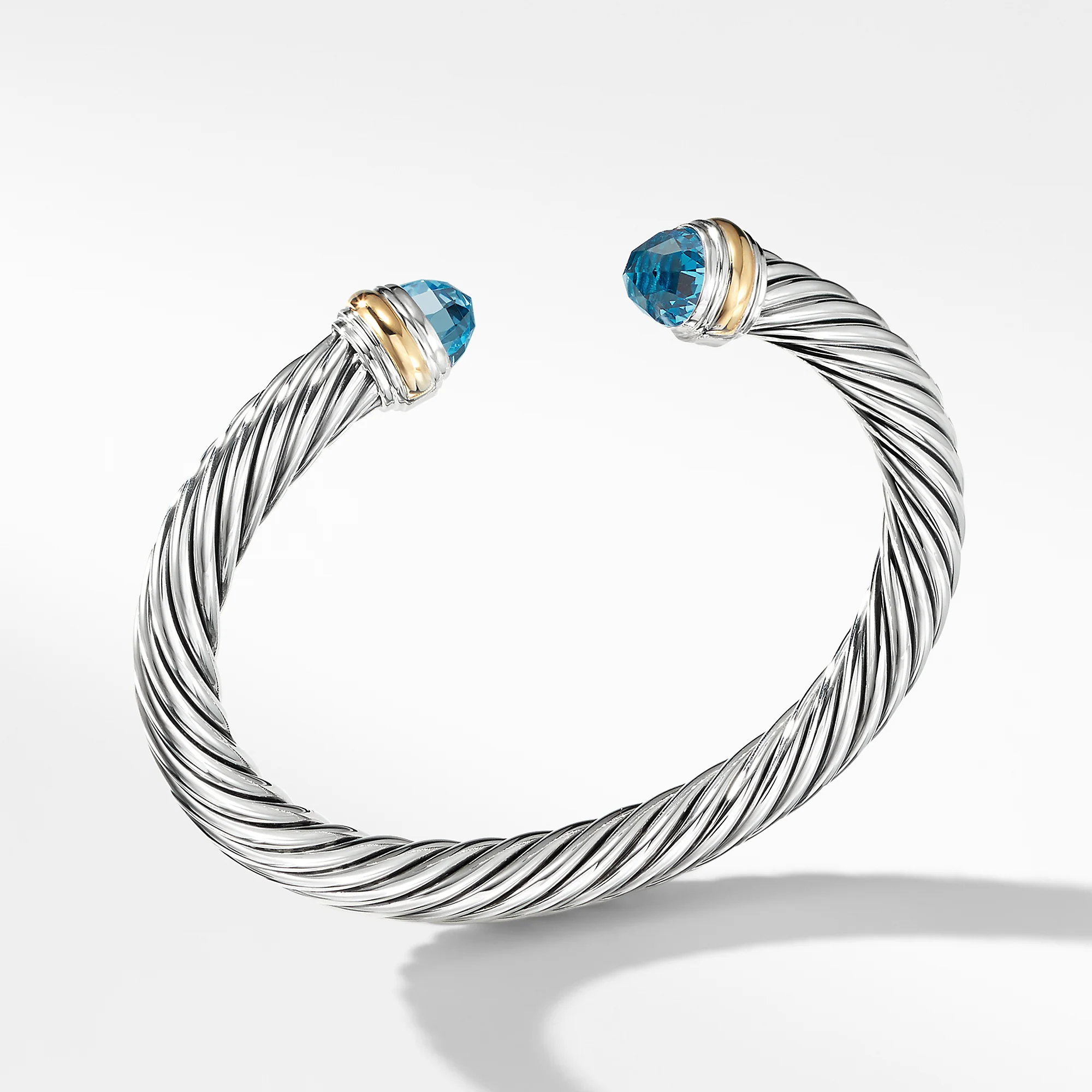 David Yurman The Cable Collection® Bracelet in Silver and 14-Karat Yellow Gold