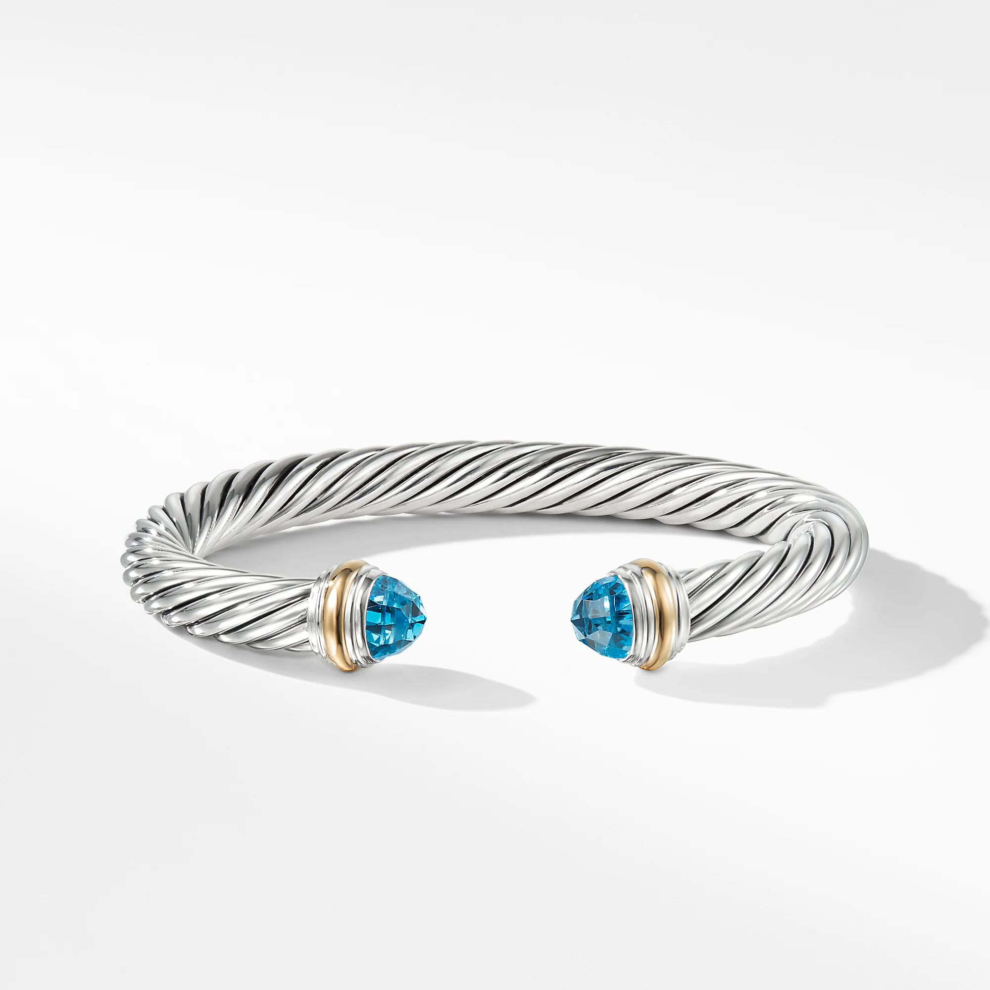 David Yurman The Cable Collection® Bracelet in Silver and 14-Karat Yellow Gold - Image 2
