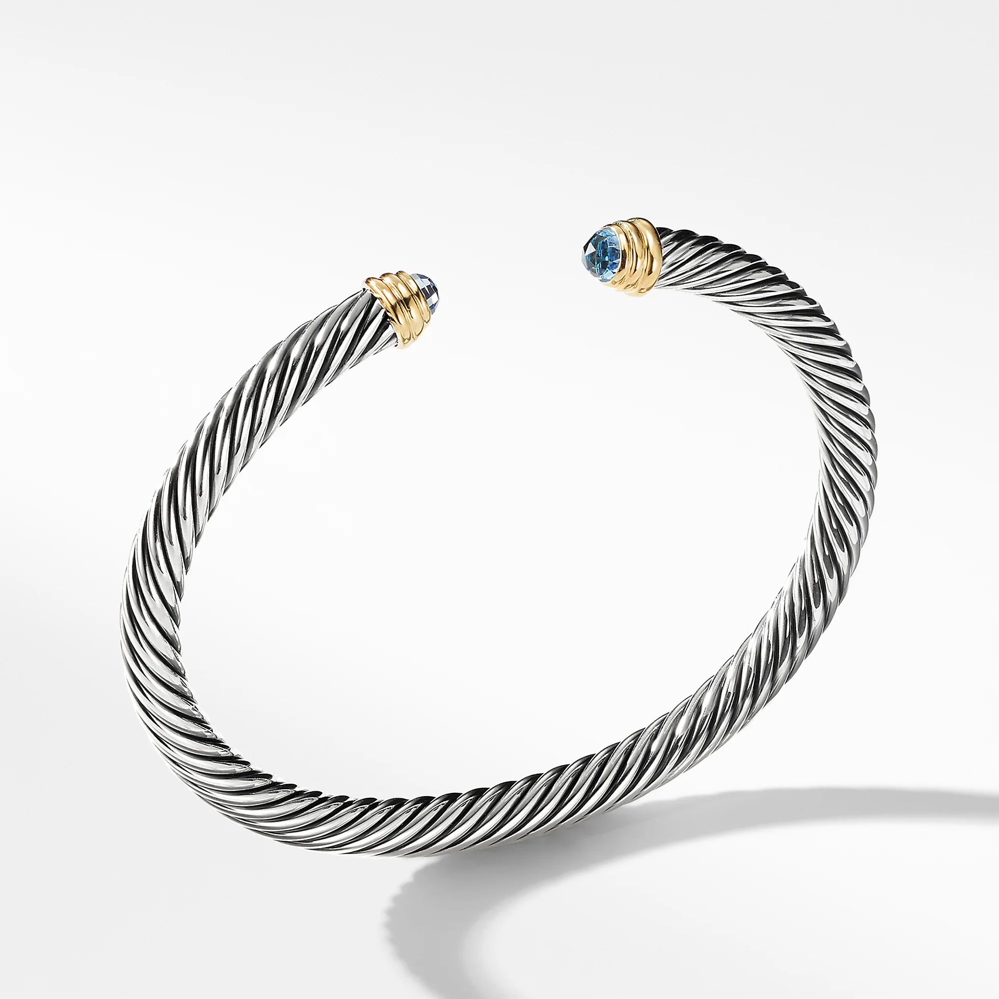 David Yurman The Cable Collection® Bracelet in Silver and 14-Karat Yellow Gold
