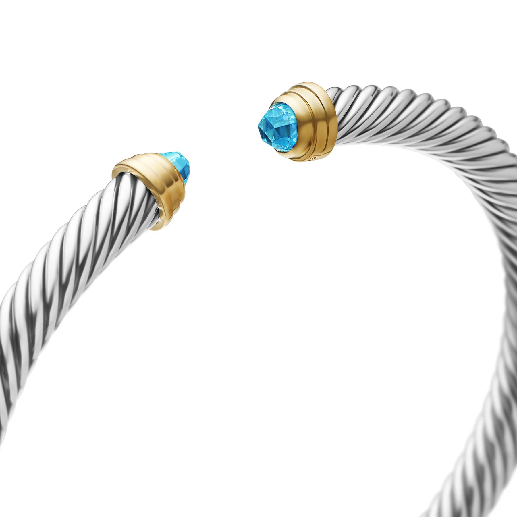David Yurman The Cable Collection® Bracelet in Silver and 14-Karat Yellow Gold - Image 4