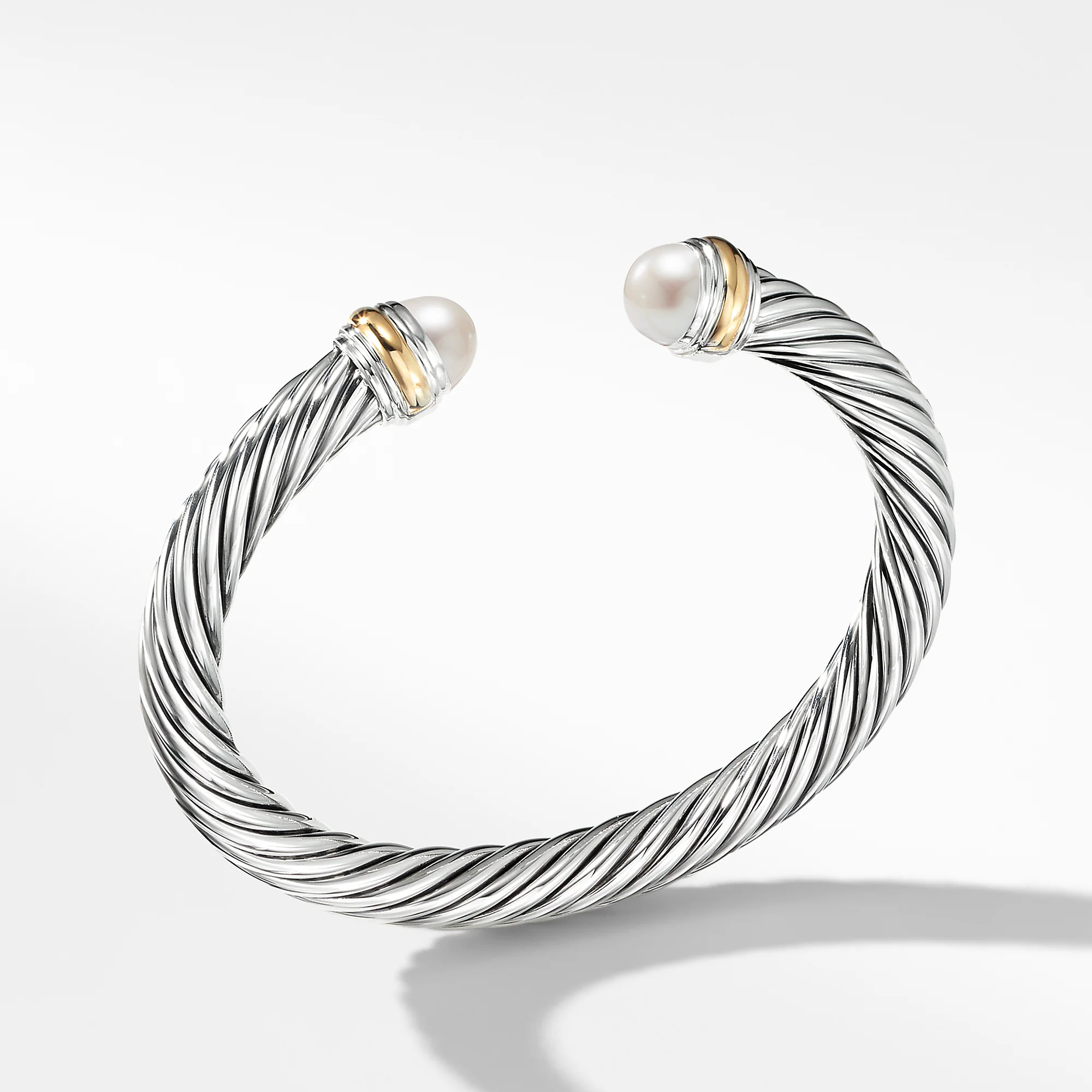 David Yurman The Cable Collection® Bracelet in Silver and 14-Karat Yellow Gold