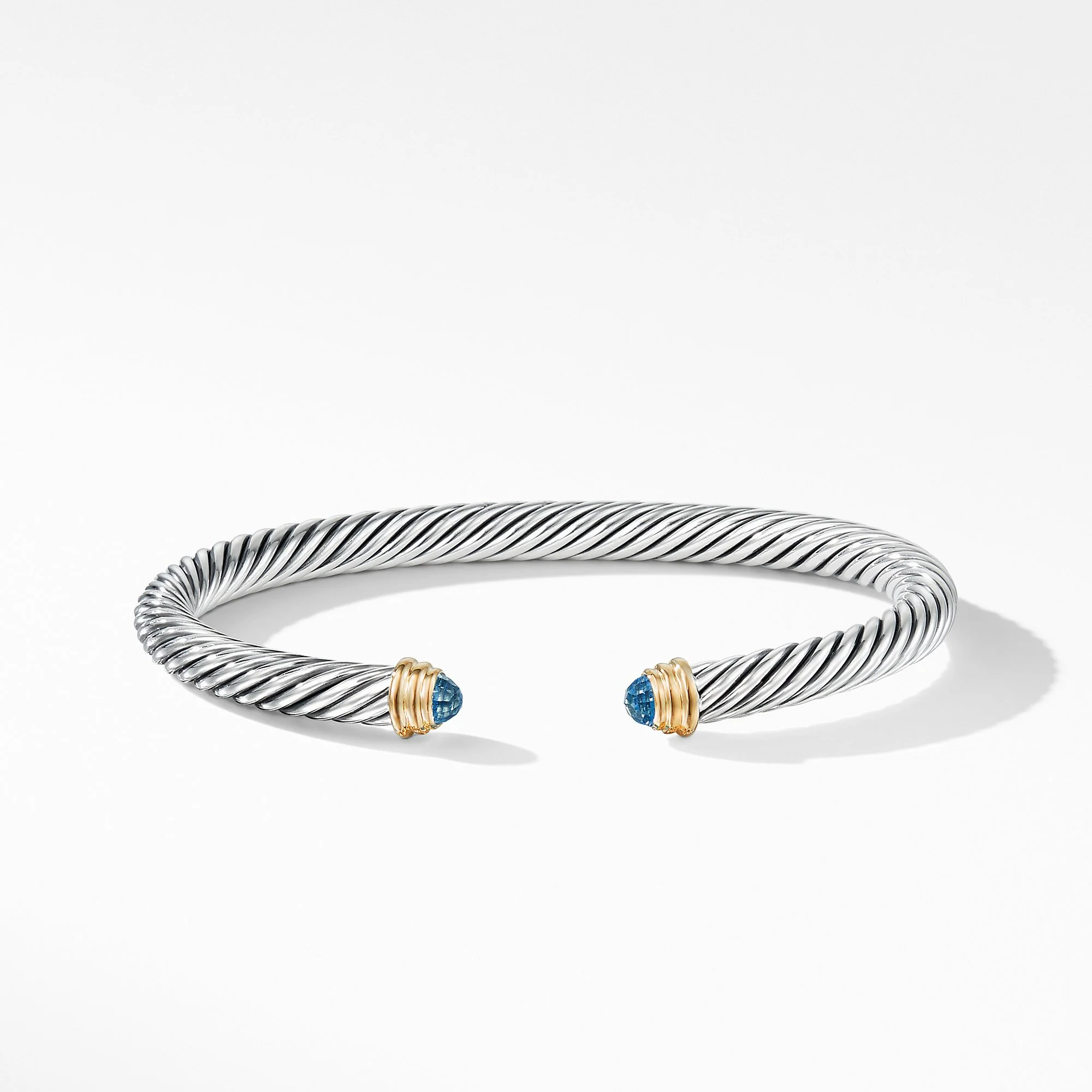 David Yurman The Cable Collection® Bracelet in Silver and 14-Karat Yellow Gold - Image 5