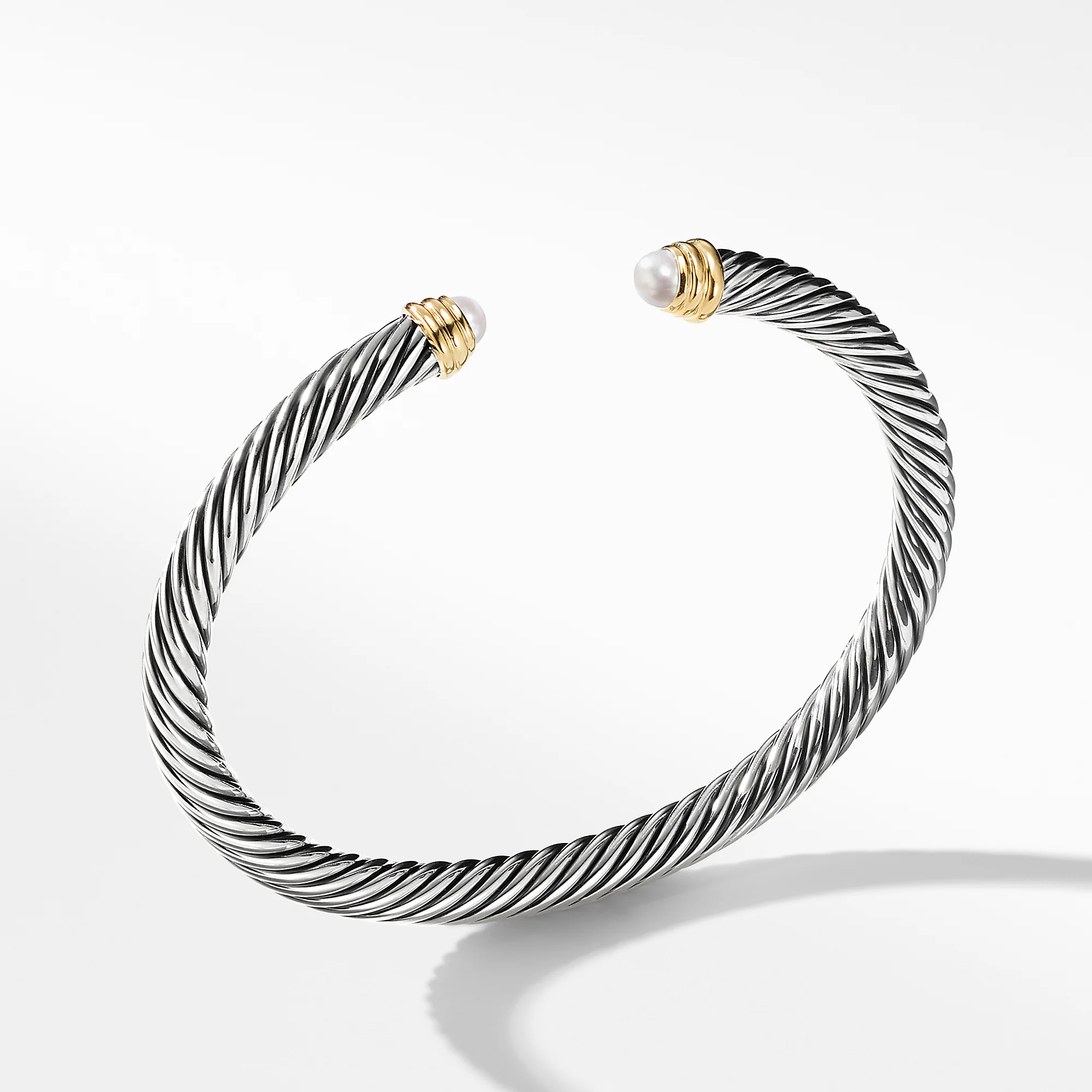 David Yurman The Cable Collection® Bracelet in Silver and 14-Karat Yellow Gold