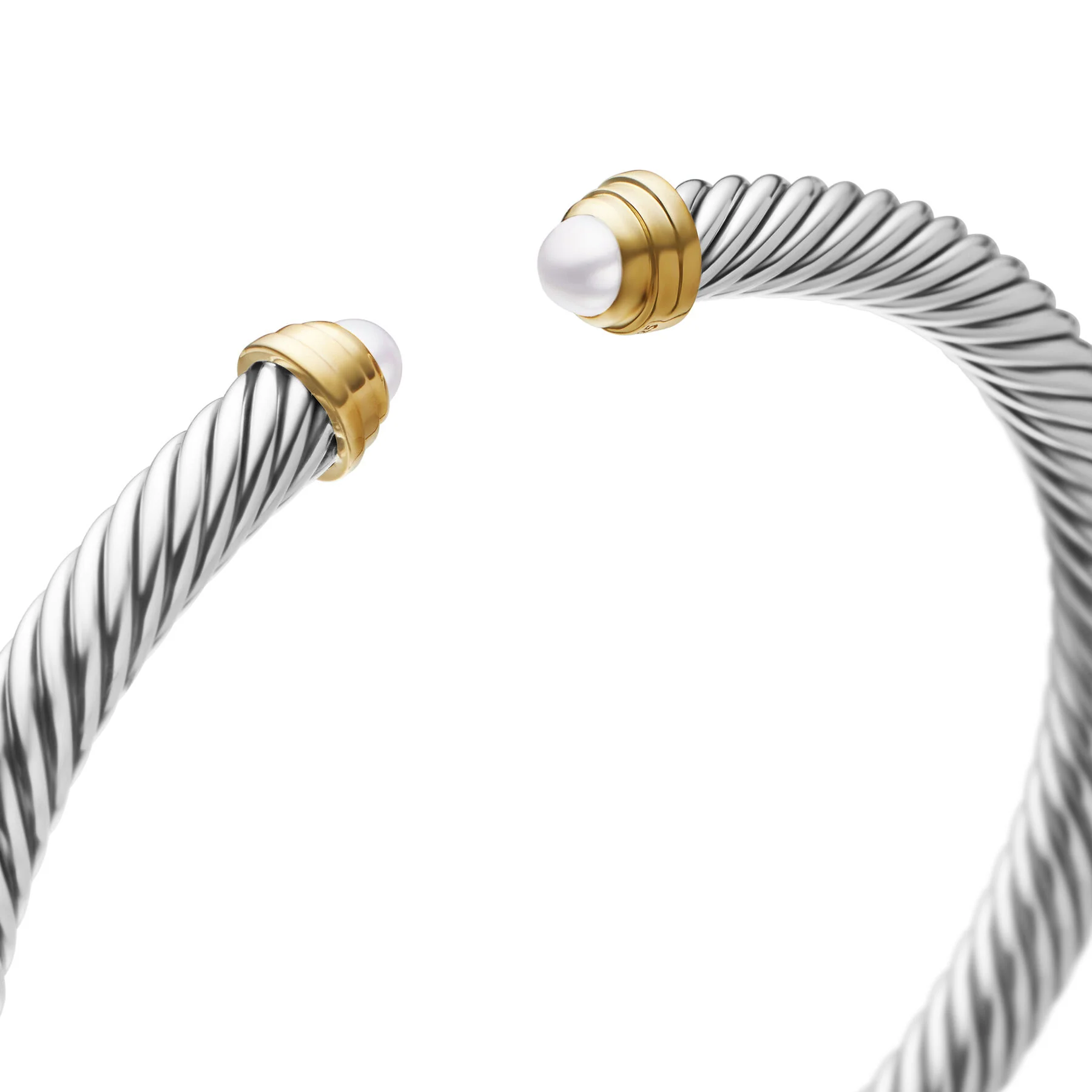 David Yurman The Cable Collection® Bracelet in Silver and 14-Karat Yellow Gold - Image 4