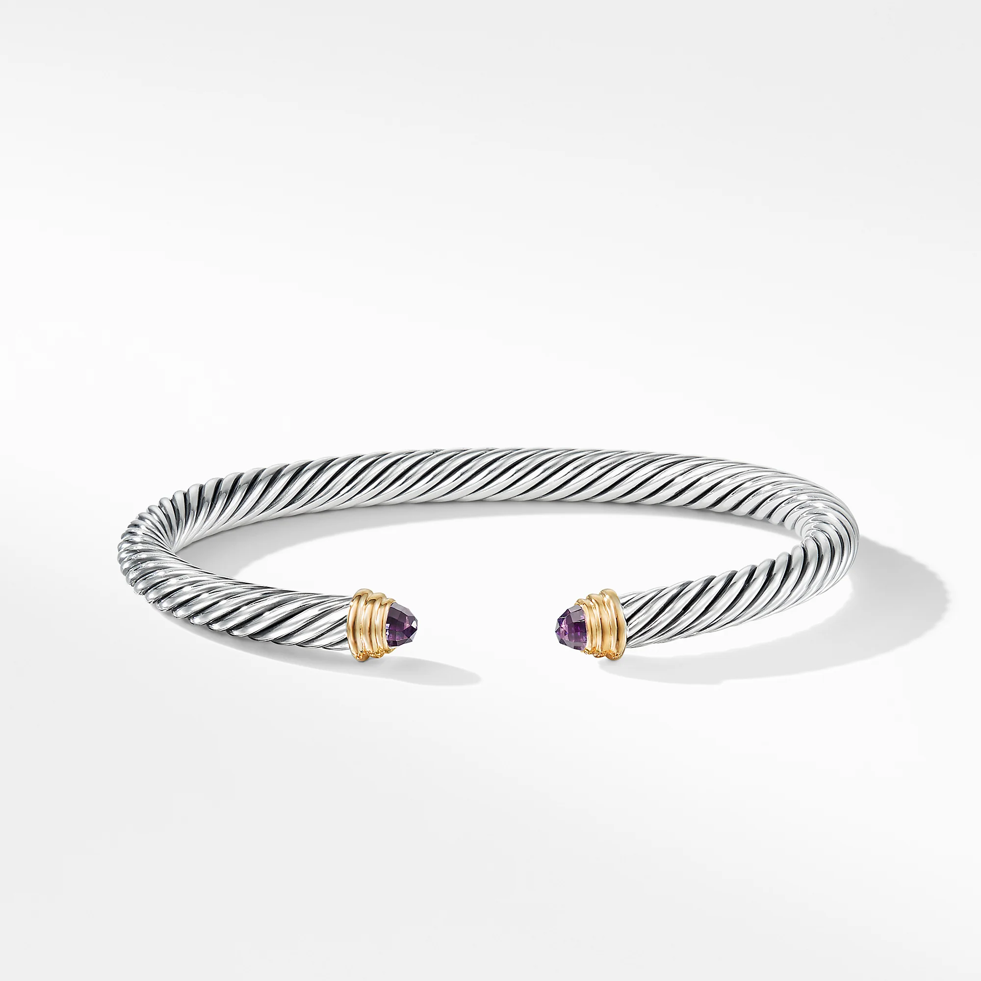 David Yurman The Cable Collection® Bracelet in Silver and 14-Karat Yellow Gold - Image 2