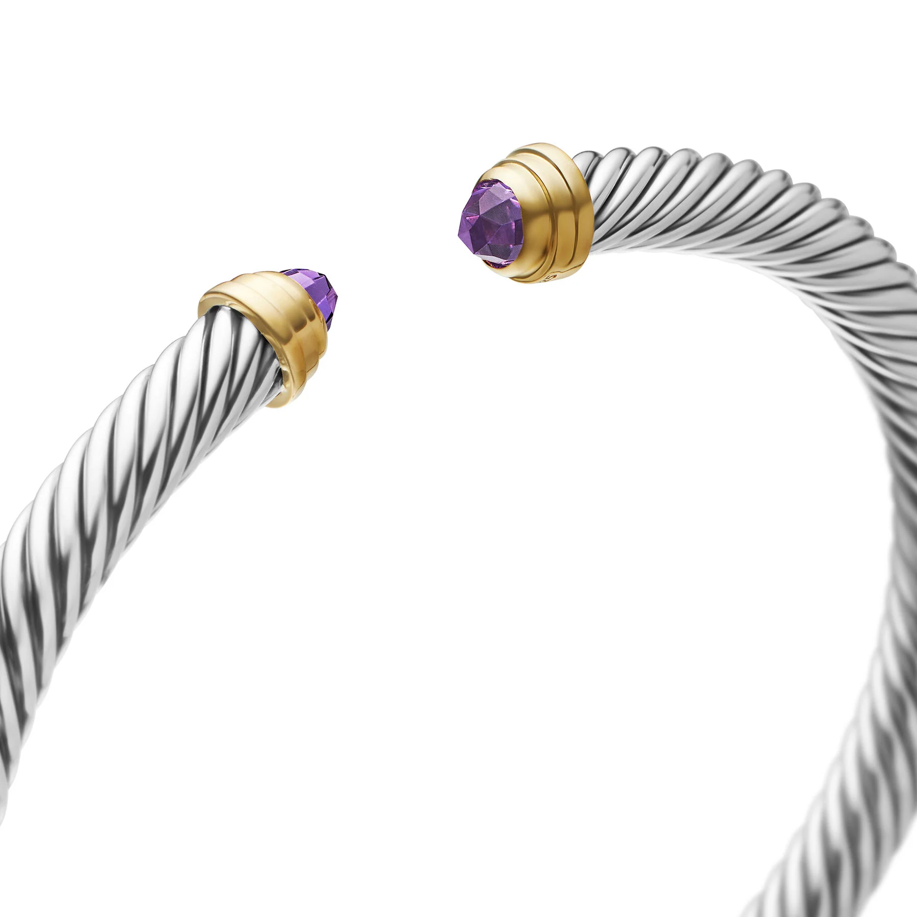 David Yurman The Cable Collection® Bracelet in Silver and 14-Karat Yellow Gold - Image 4