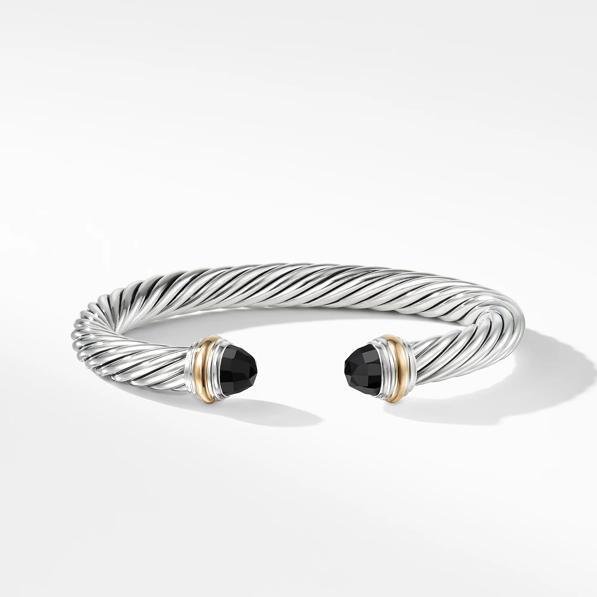 David Yurman The Cable Collection® Bracelet in Silver and 14-Karat Yellow Gold - Image 2