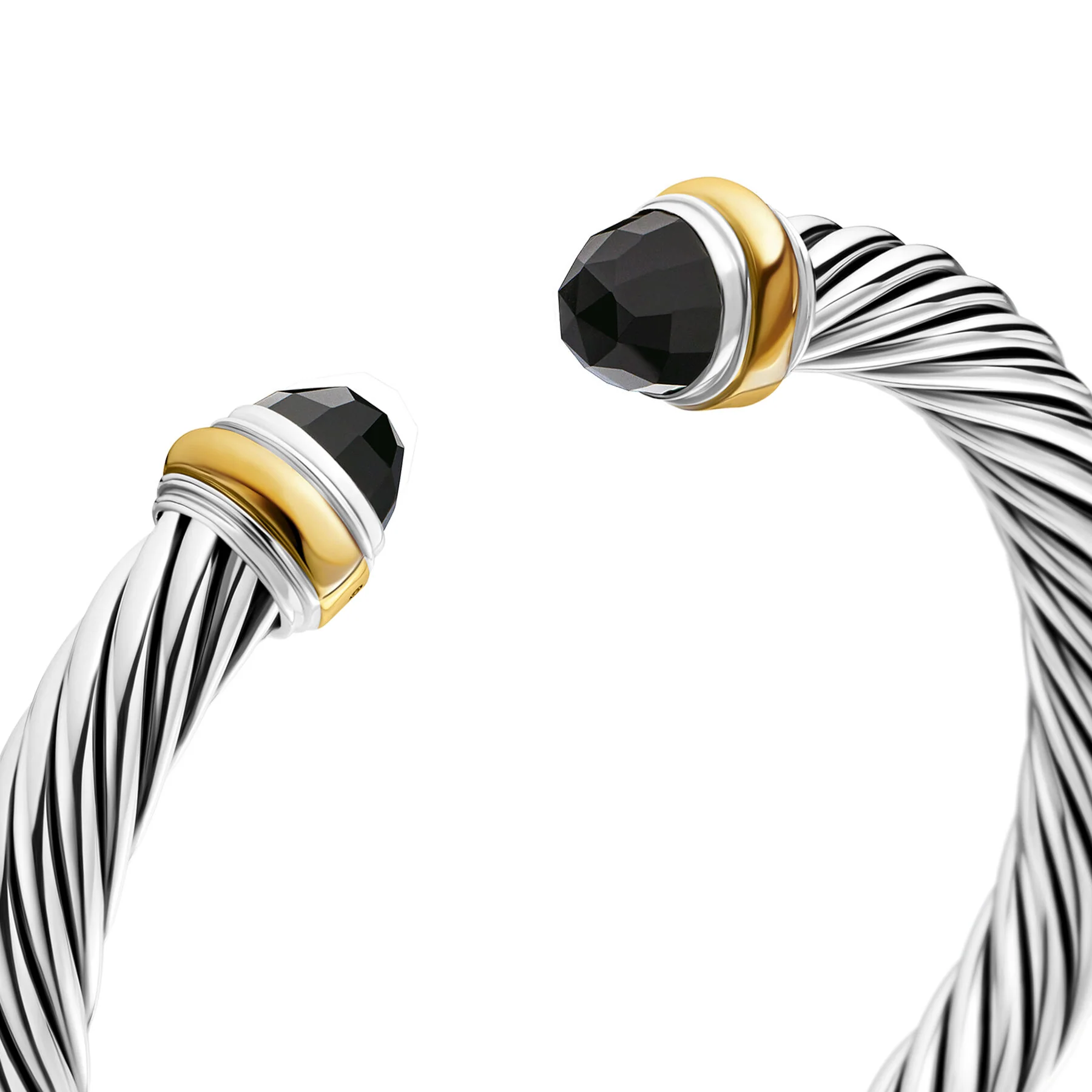 David Yurman The Cable Collection® Bracelet in Silver and 14-Karat Yellow Gold - Image 4