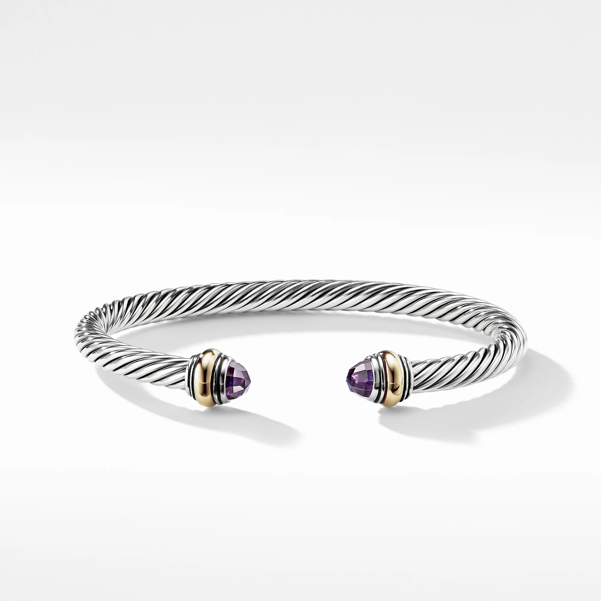 David Yurman The Cable Collection® Bracelet in Silver and 14-Karat Yellow Gold - Image 2