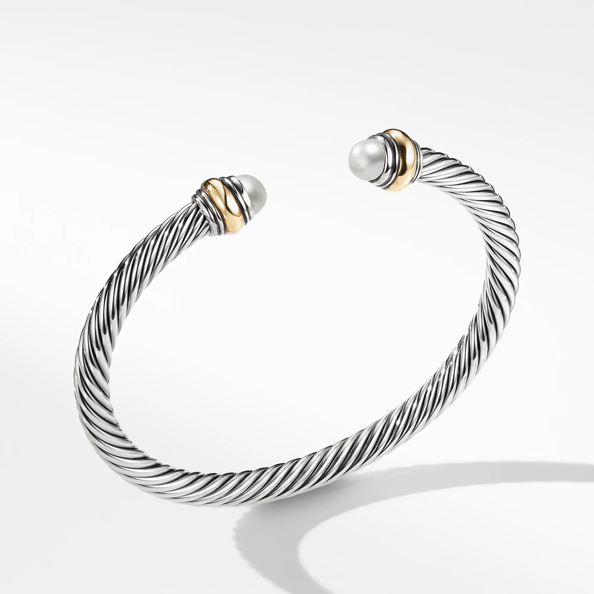 David Yurman The Cable Collection® Bracelet in Silver and 14-Karat Yellow Gold