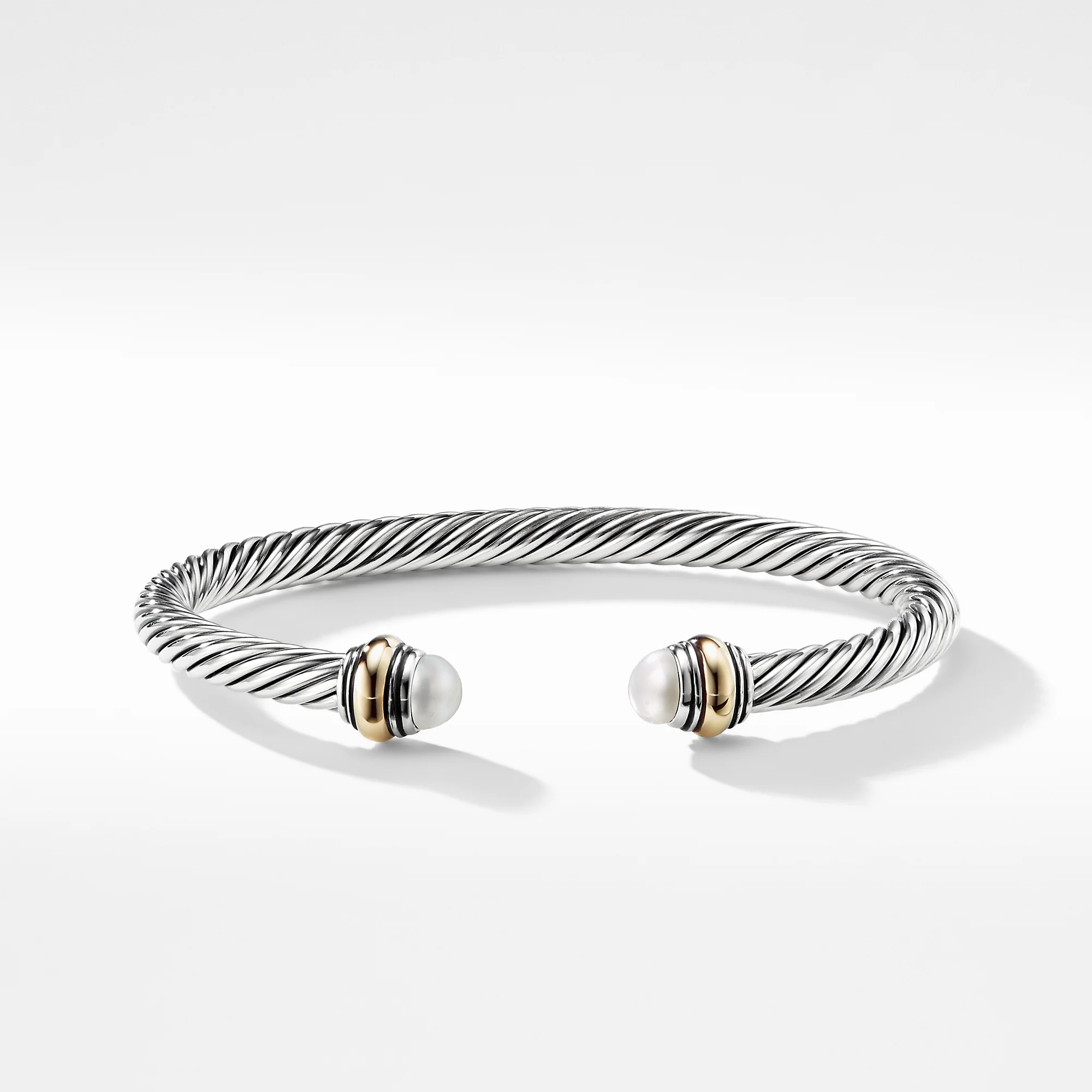 David Yurman The Cable Collection® Bracelet in Silver and 14-Karat Yellow Gold - Image 2
