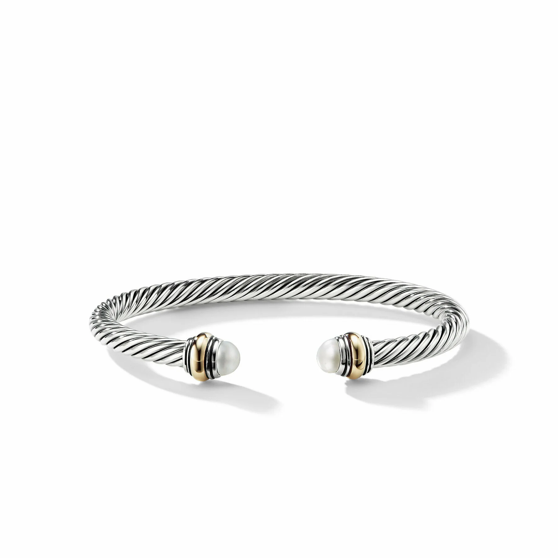 David Yurman The Cable Collection® Bracelet in Silver and 14-Karat Yellow Gold - Image 4