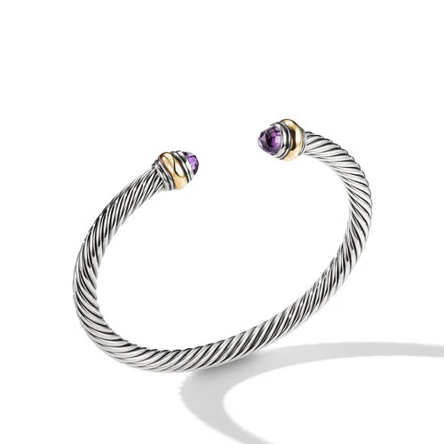 David Yurman The Cable Collection® Bracelet in Silver and 14-Karat Yellow Gold