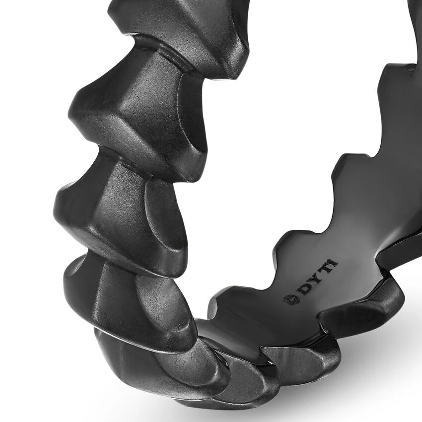 Armory Band Ring in Black Titanium, 6.2mm, Size 10 - Image 2