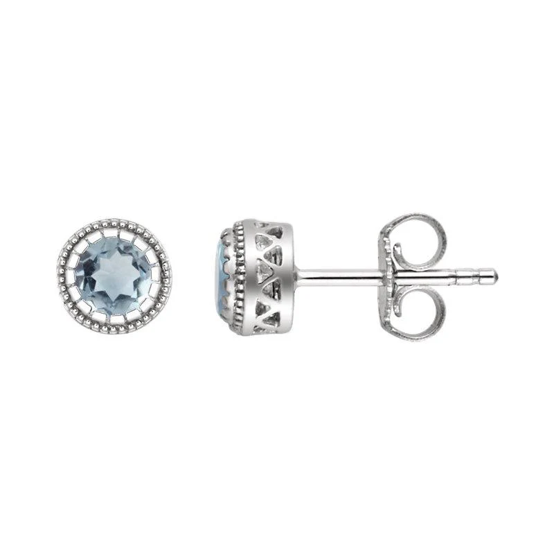 Sabel Collection Birthstone Stud Earrings - Image 10