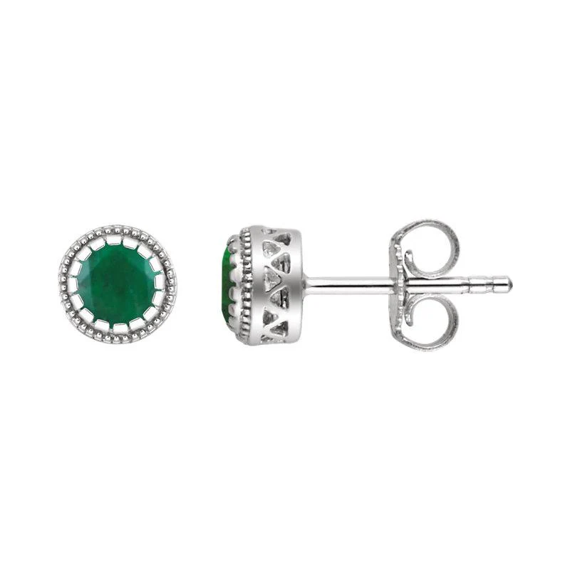 Sabel Collection Birthstone Stud Earrings - Image 4
