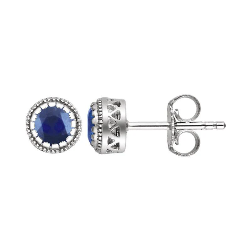 Sabel Collection Birthstone Stud Earrings - Image 7