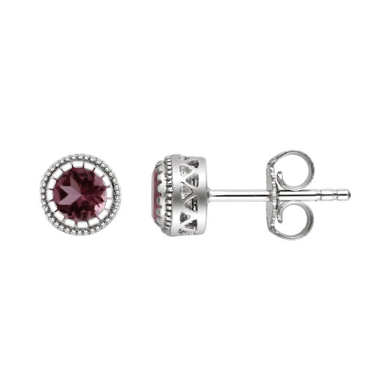 Sabel Collection Birthstone Stud Earrings - Image 8