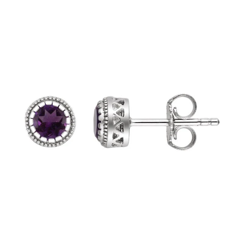 Sabel Collection Birthstone Stud Earrings - Image 9