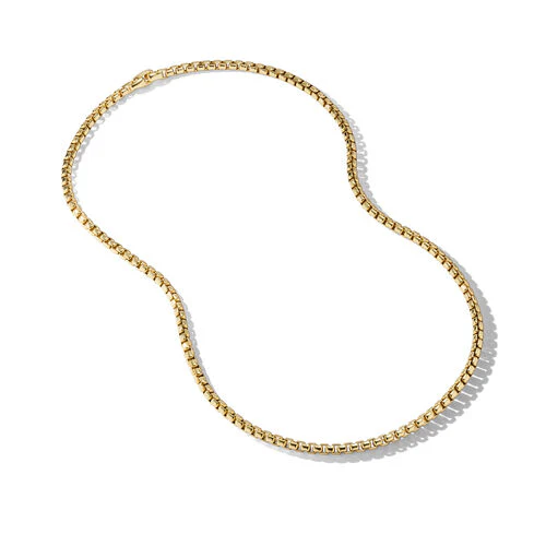 Box Chain Necklace in 18K Yellow Gold, 5mm - Image 2