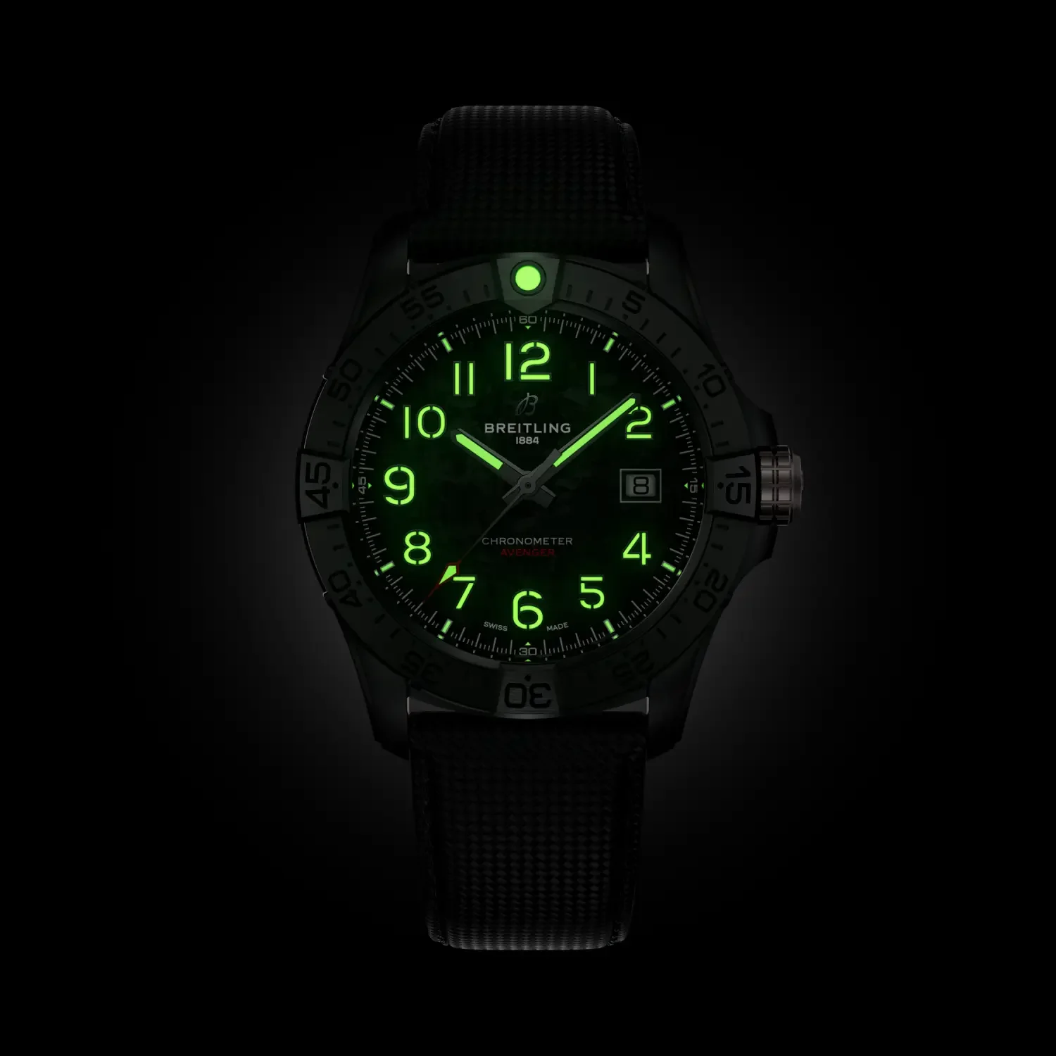 Breitling Avenger Automatic 42 Night Mission Watch with Carbon Dial - Image 4