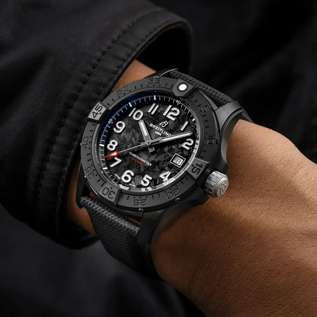 Breitling Avenger Automatic 42 Night Mission Watch with Carbon Dial - Image 5