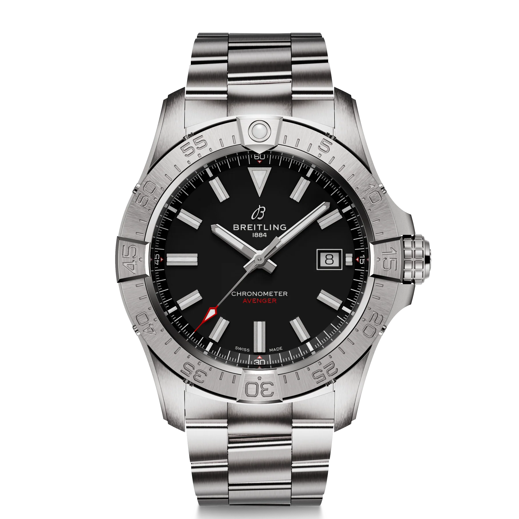 Breitling Avenger Automatic 42mm Watch with Black Dial