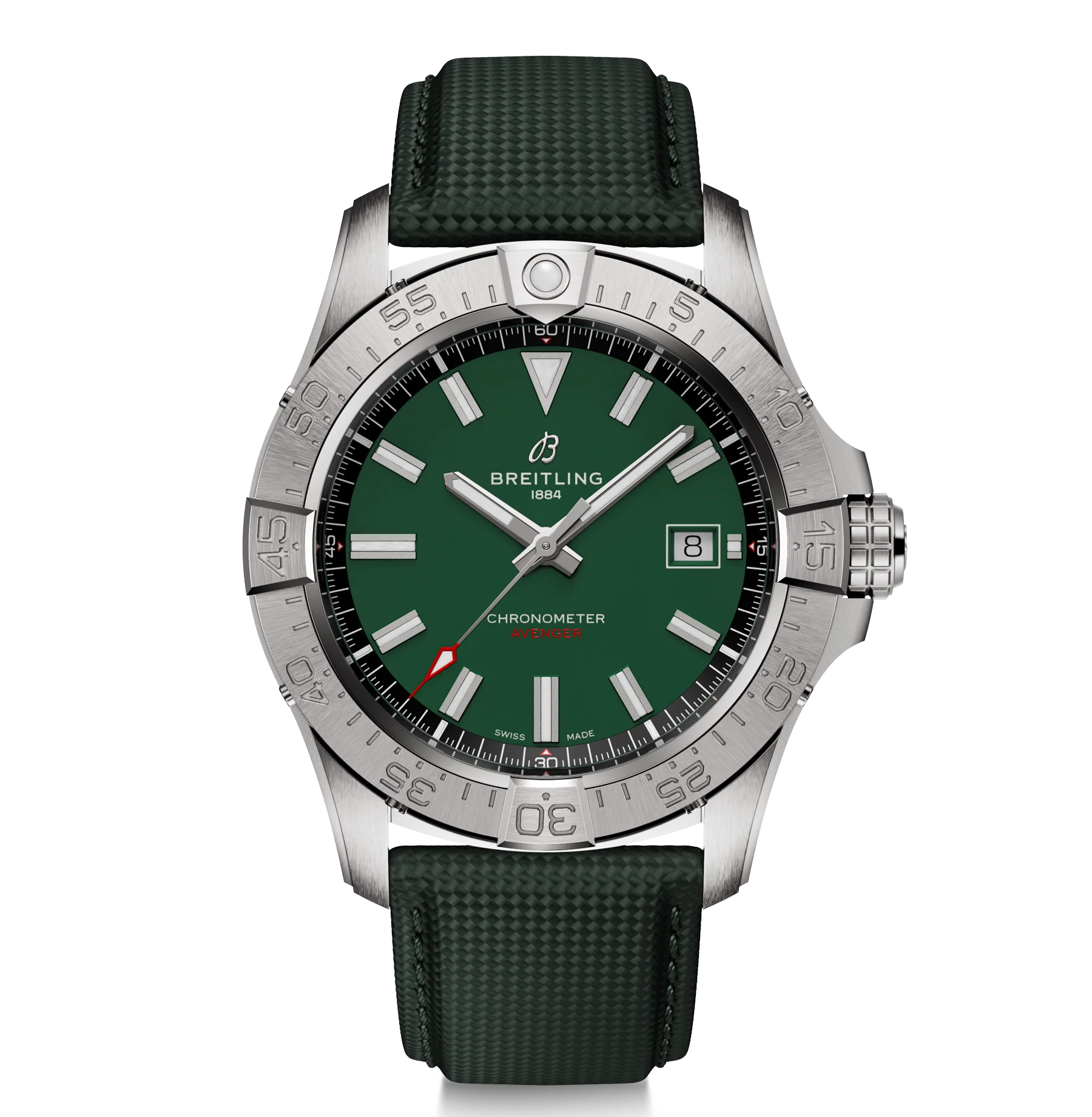 Breitling Avenger Automatic 42mm Watch with Green Strap