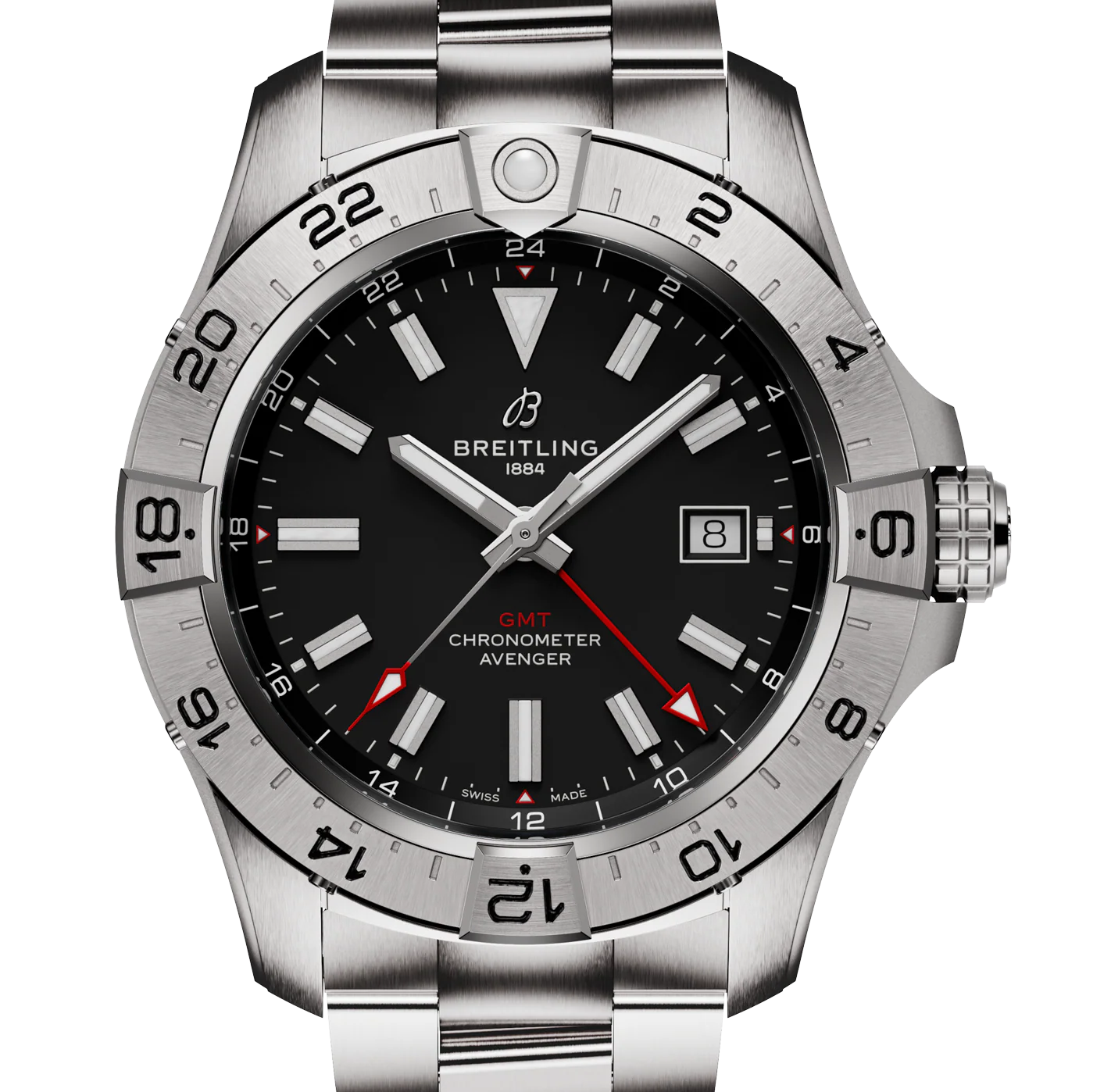 Breitling Avenger Automatic GMT 44mm Watch with Black Dial - Image 3