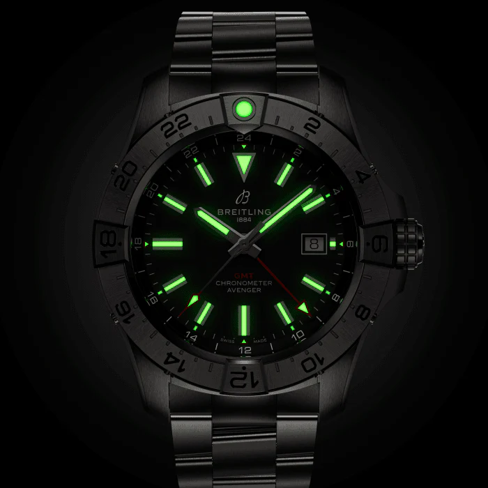 Breitling Avenger Automatic GMT 44mm Watch with Black Dial - Image 5