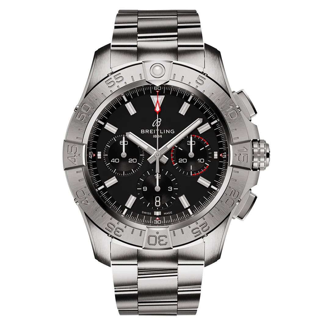 Breitling Avenger B01 Chronograph 44 Watch with Stainless Steel Bracelet