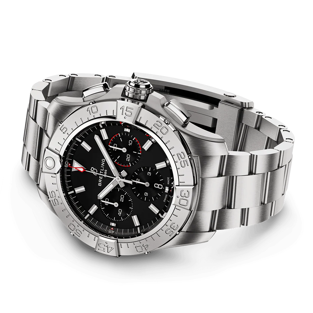 Breitling Avenger B01 Chronograph 44 Watch with Stainless Steel Bracelet - Image 3