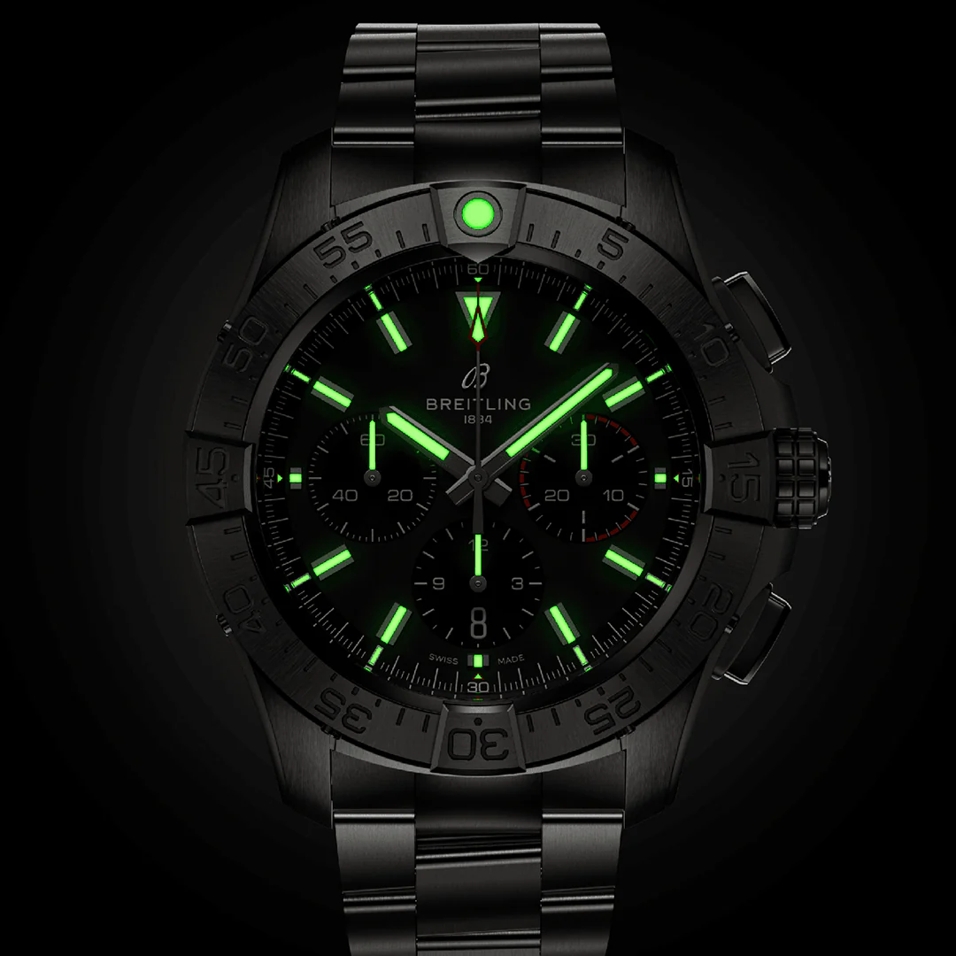 Breitling Avenger B01 Chronograph 44 Watch with Stainless Steel Bracelet - Image 6