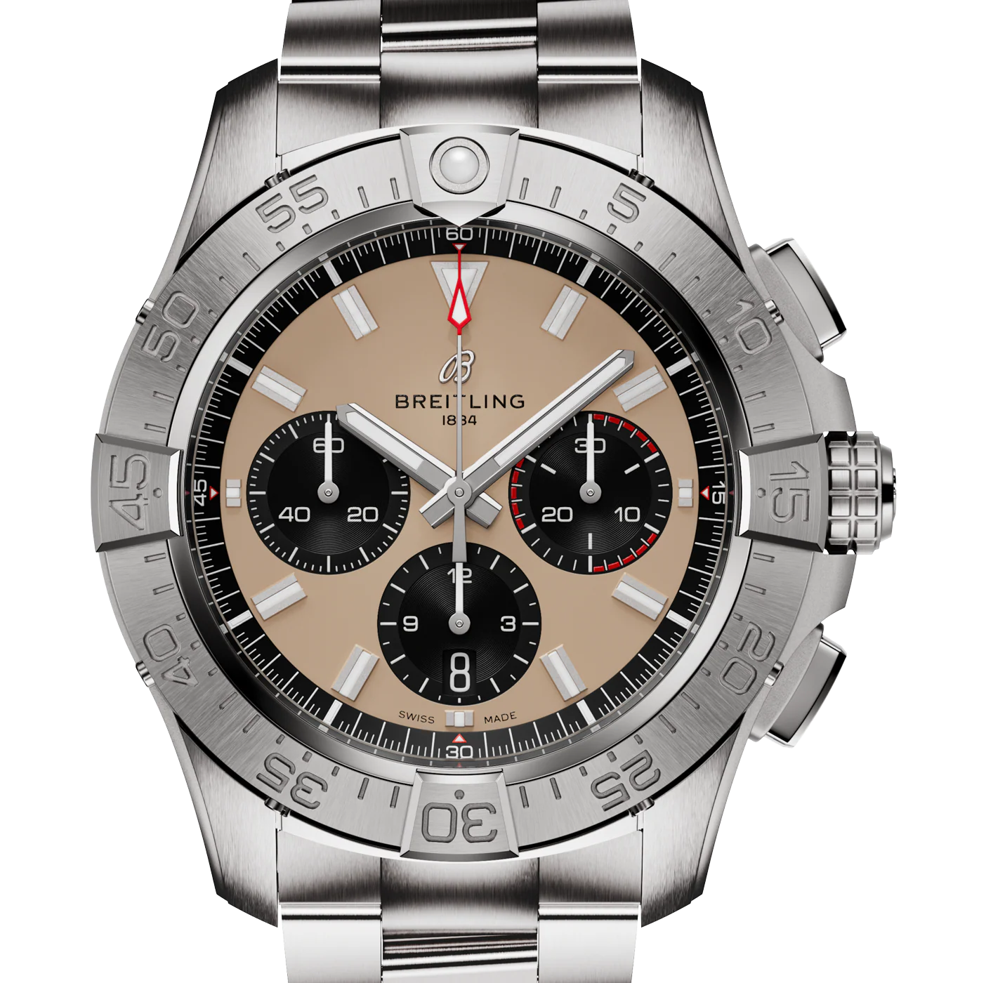 Breitling Avenger B01 Chronograph 44mm Watch with Beige Dial - Image 3