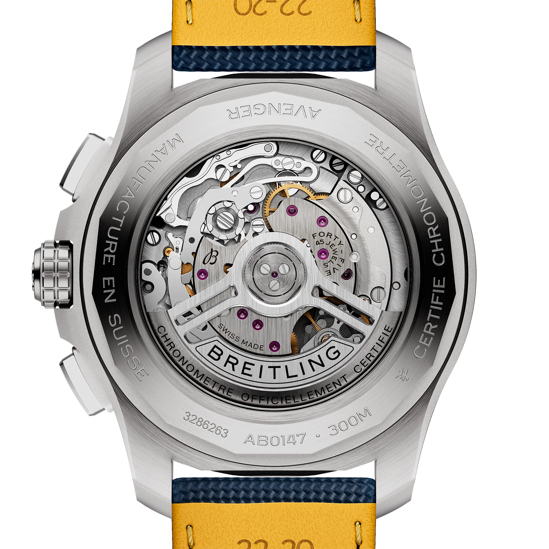 Breitling Avenger B01 Chronograph 44mm Watch with Blue Strap - Image 2