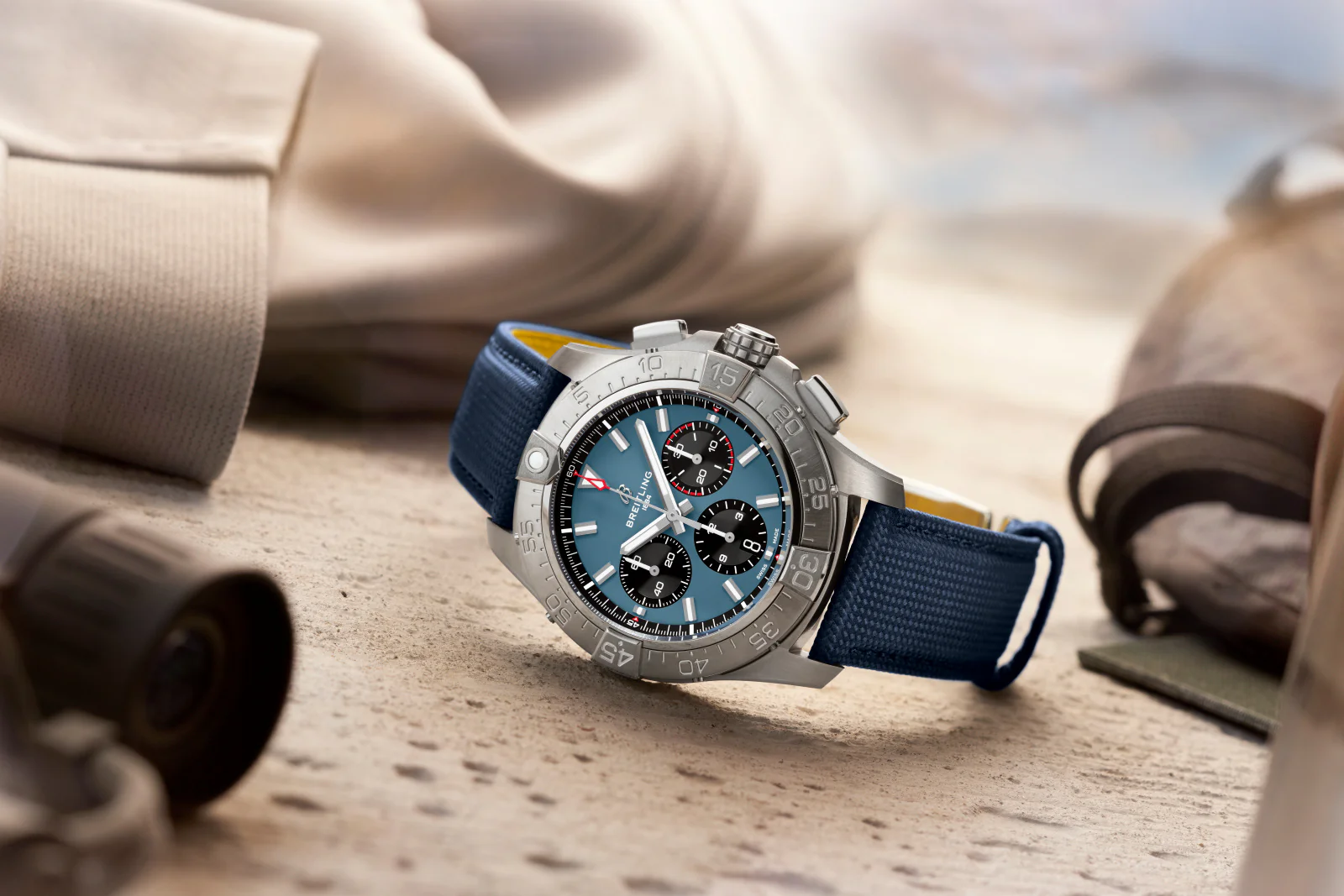 Breitling Avenger B01 Chronograph 44mm Watch with Blue Strap - Image 6