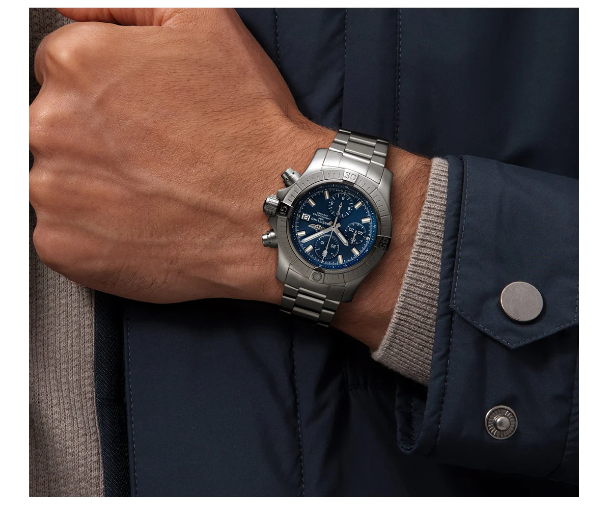 Breitling Avenger Watch with Blue Dial, 43mm - Image 3
